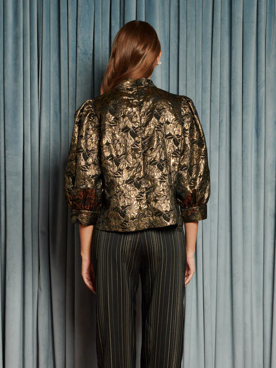 SISTER JANE MEMORI JACQUARD GOLD TOP 225