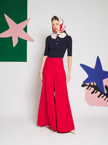 SISTER JANE RED CIEL WIDE LEG TROUSERS TR352RED 226