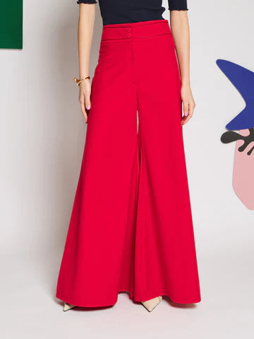 SISTER JANE RED CIEL WIDE LEG TROUSERS TR352RED 226