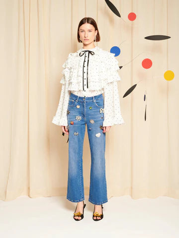 SISTER JANE BLUE COULEUR BROOCH JEANS TRD117BLE 226