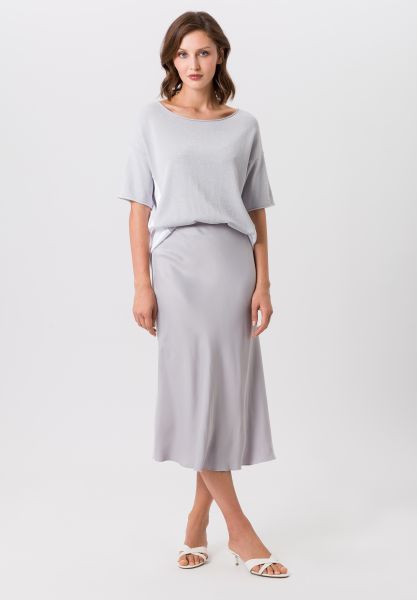 TUZZI GREY SKIRT 416201 MACBEES