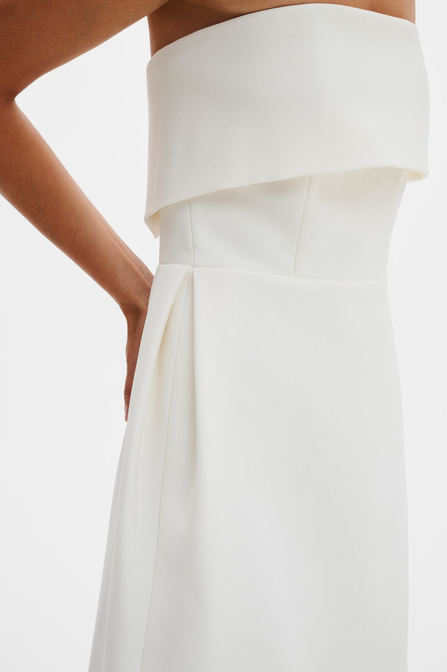 MALINA TUILIE CREAM STRAPLESS DRESS 126