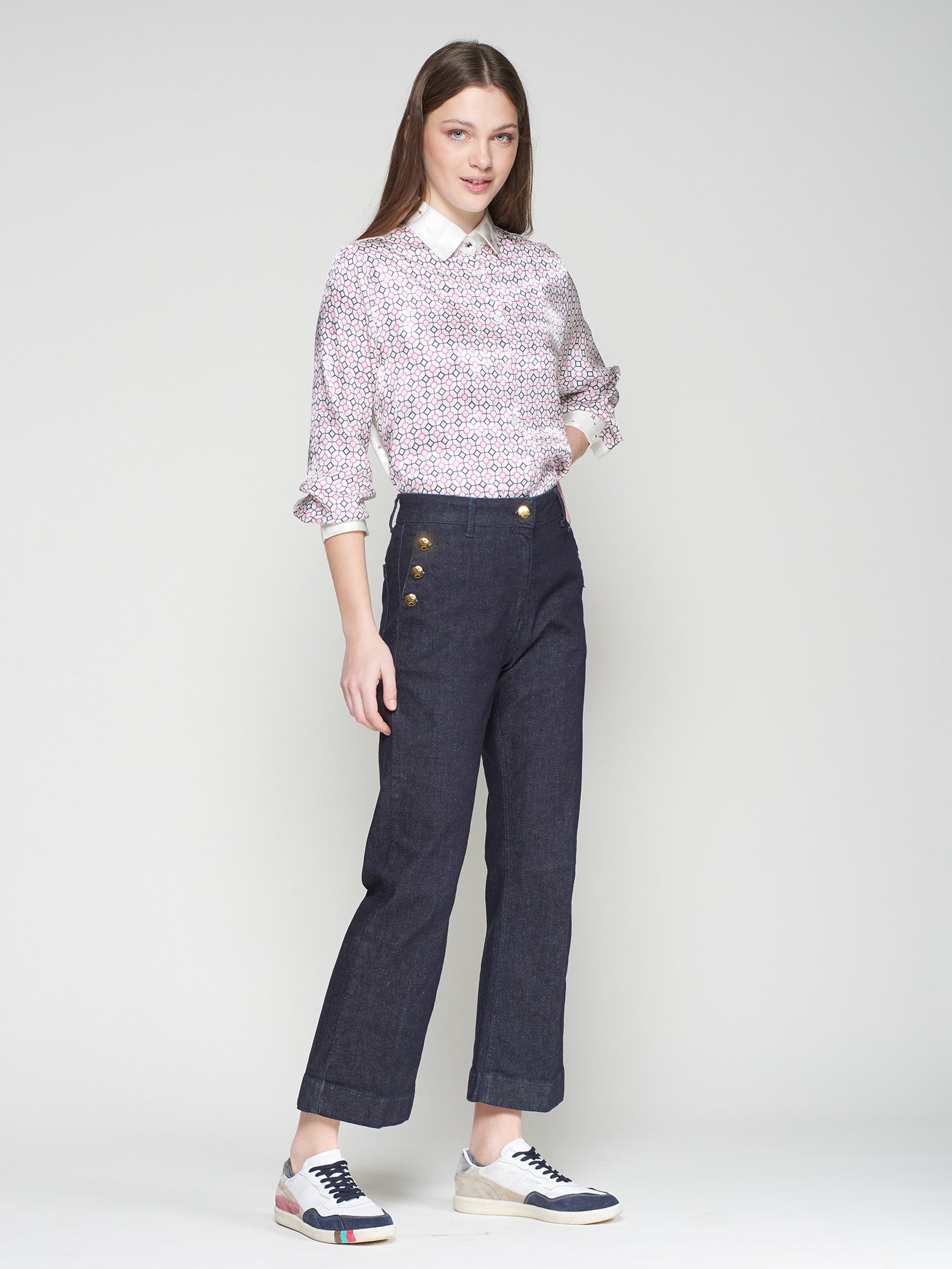 VILAGALLO DENIM BUTTON JEANS 33066 MACBEES