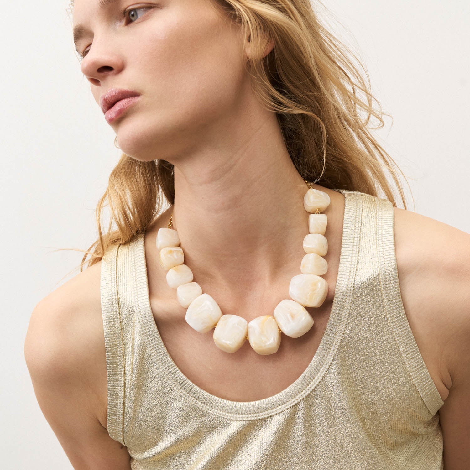 VANESSA BARONI BIG ORGANIC NECKLACE 124