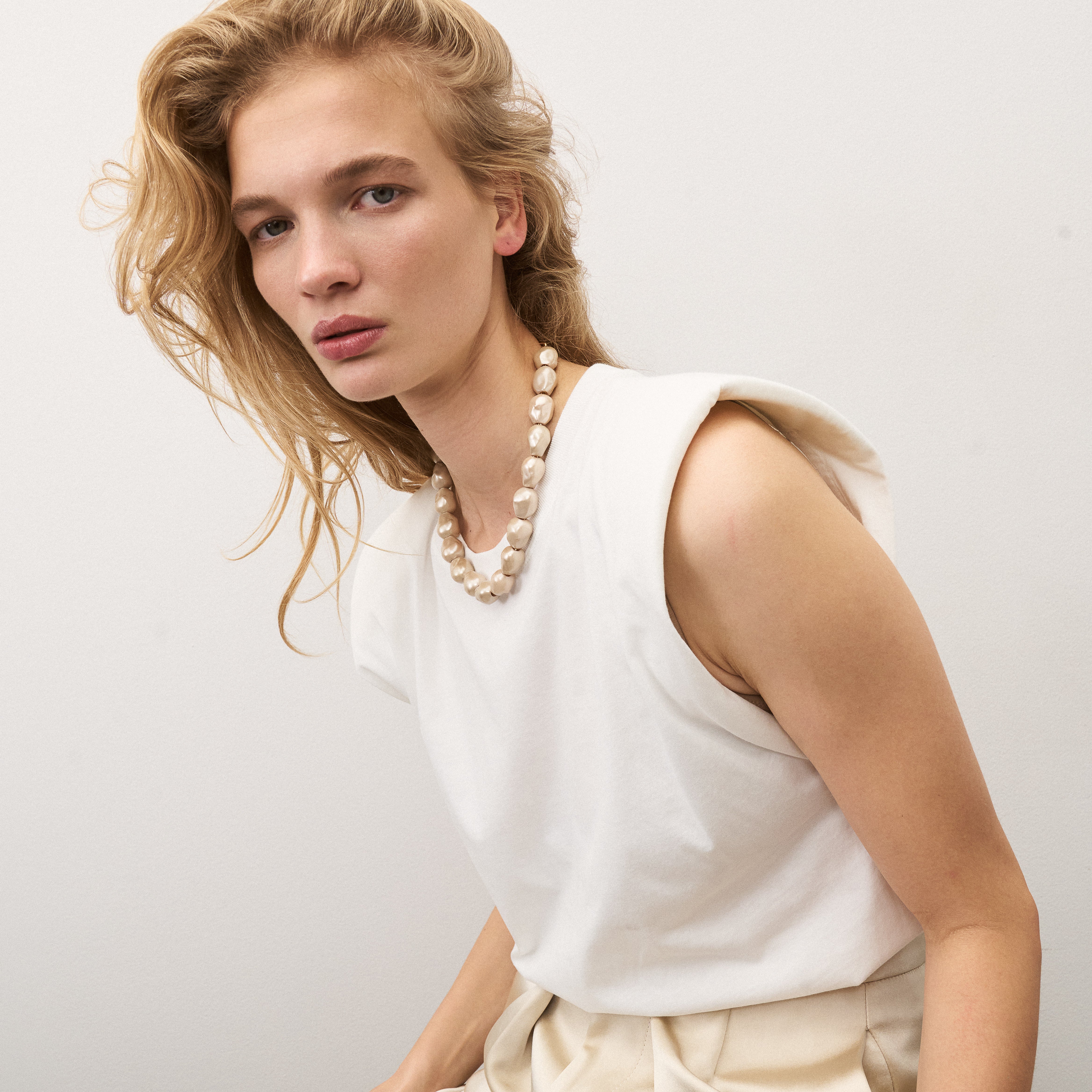 VANESSA BARONI ORGANIC PERAL NECKLACE 124