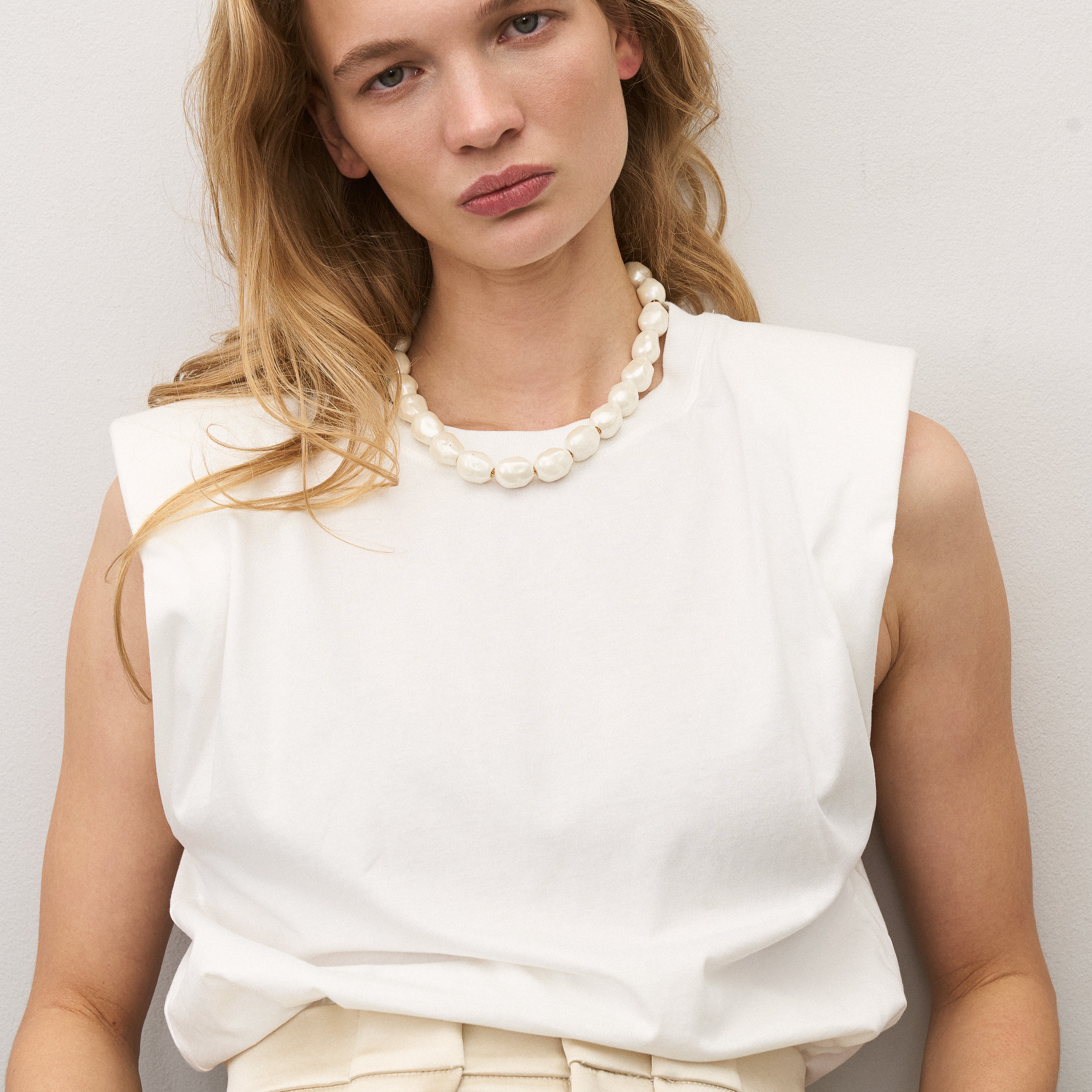 VANESSA BARONI ORGANIC PERAL NECKLACE 124