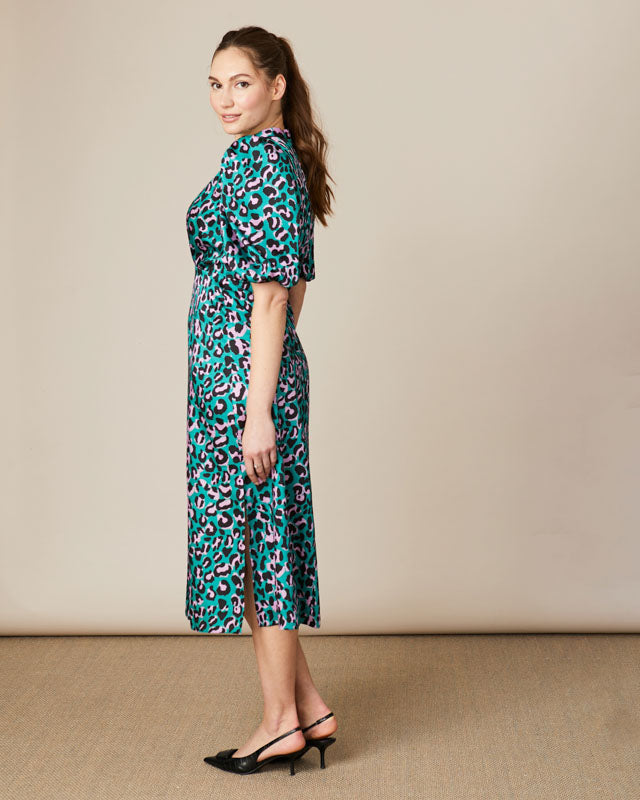 FEE G VIENNA - ANIMAL PRINT DRESS 7493/84 ANIMAL MULTI 225
