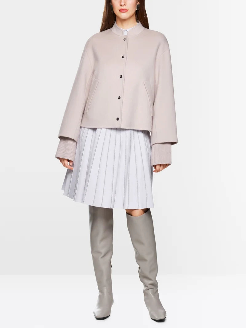 MARCCAIN DUSTY ROSE SHORT KNIT JACKET ZC 1202 W33 225