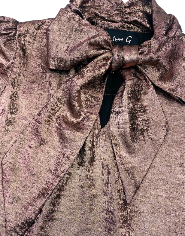 FEE G PINK AMY PUSSY BOW BLOUSE 941F/162 226