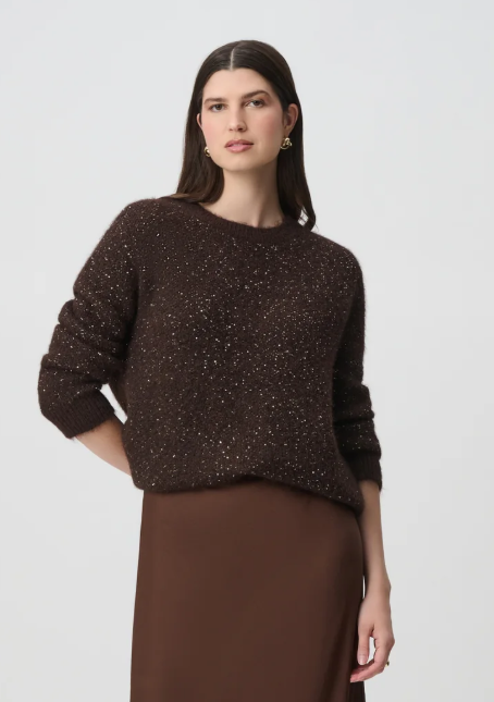 JOSEPH RIBKOFF BROWN TOP 264967 4525 226