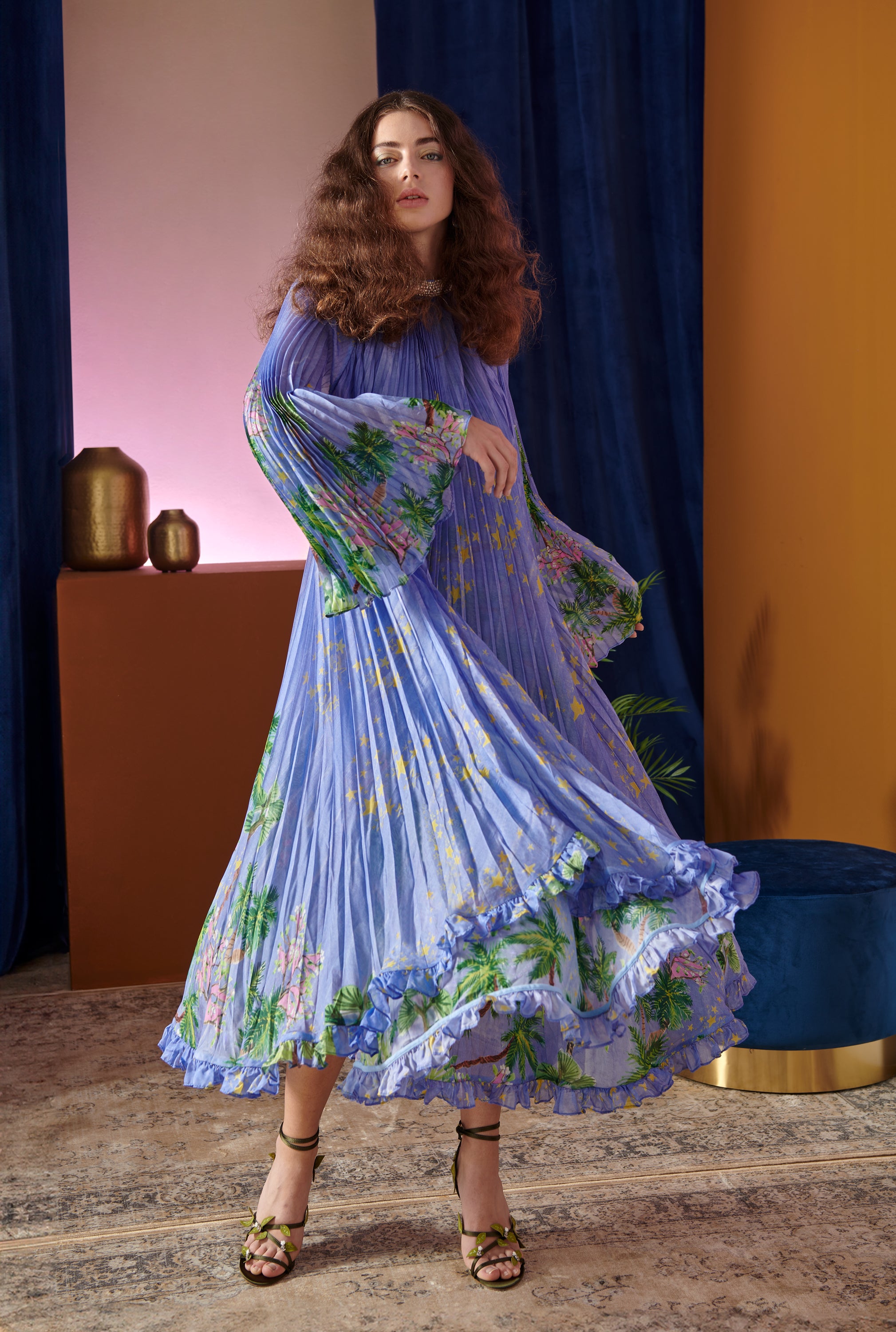 CELIA B EARTH FLOWY DRESS 126