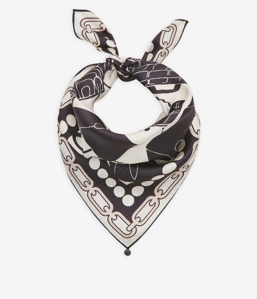 CODELLO BLACK BAG PRINT SCARF 62T0019 226