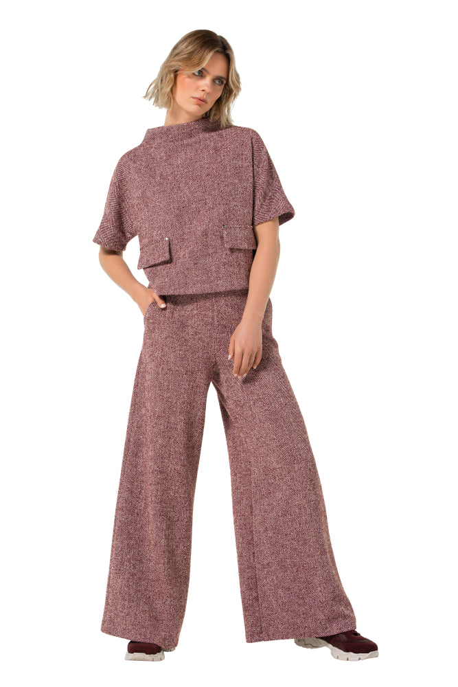 CAROLINE BISS WIDE LEG TROUSERS 4568 79 226