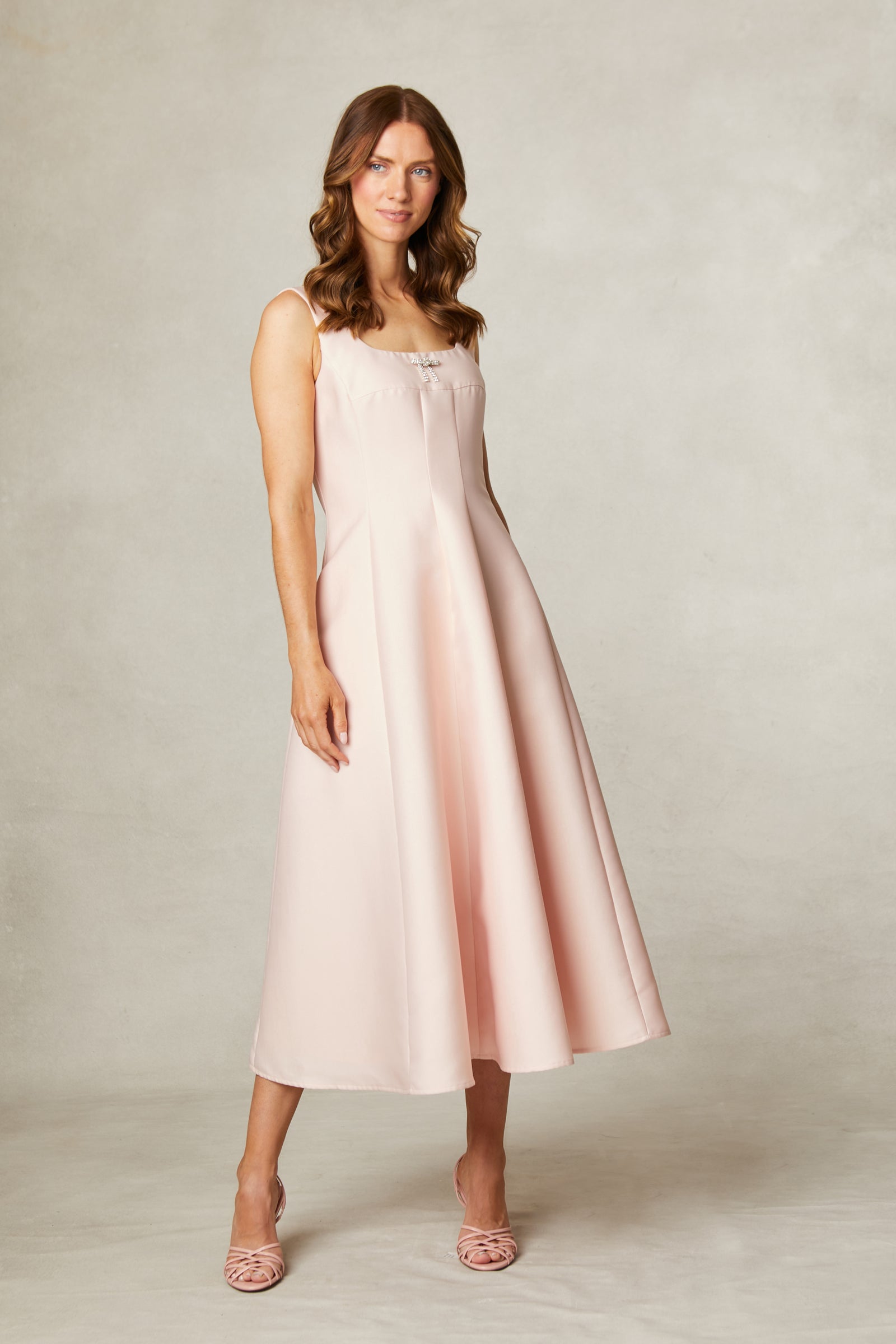 fee g pink vivian panel dress 862B. shop macbees ireland