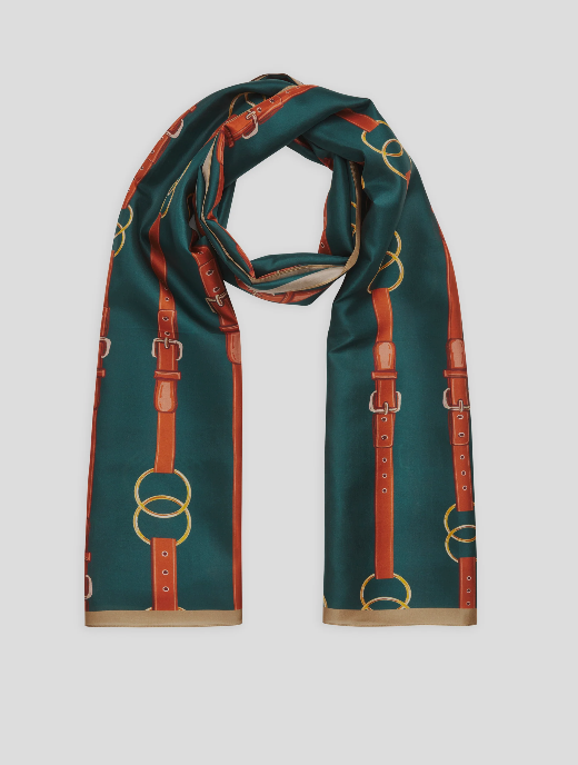 CODELLO GREY PRINT SCARF 62S0022 226