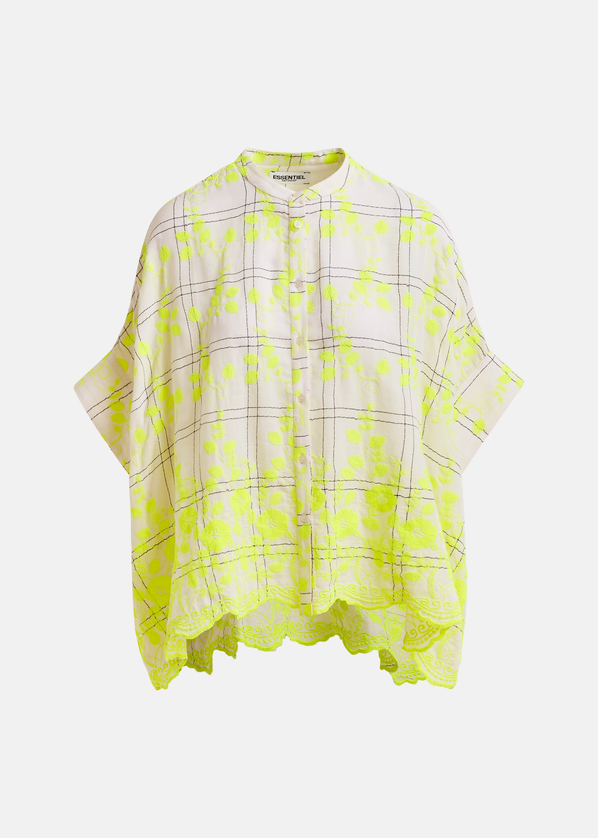 ESSENTIEL ANTWERP HACRAMENTO YELLOW WOVEN SHIRT 125