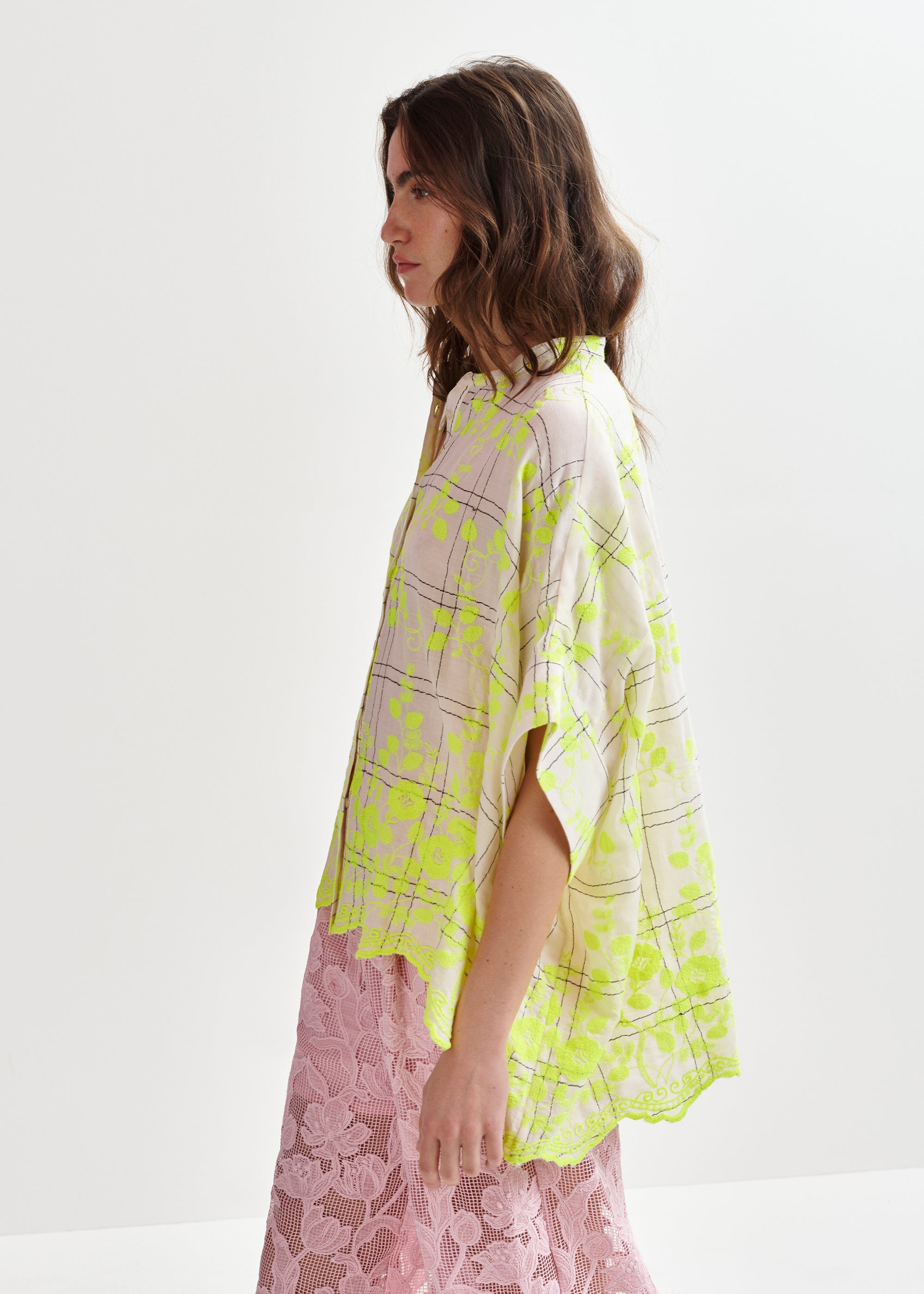 ESSENTIEL ANTWERP HACRAMENTO YELLOW WOVEN SHIRT 125