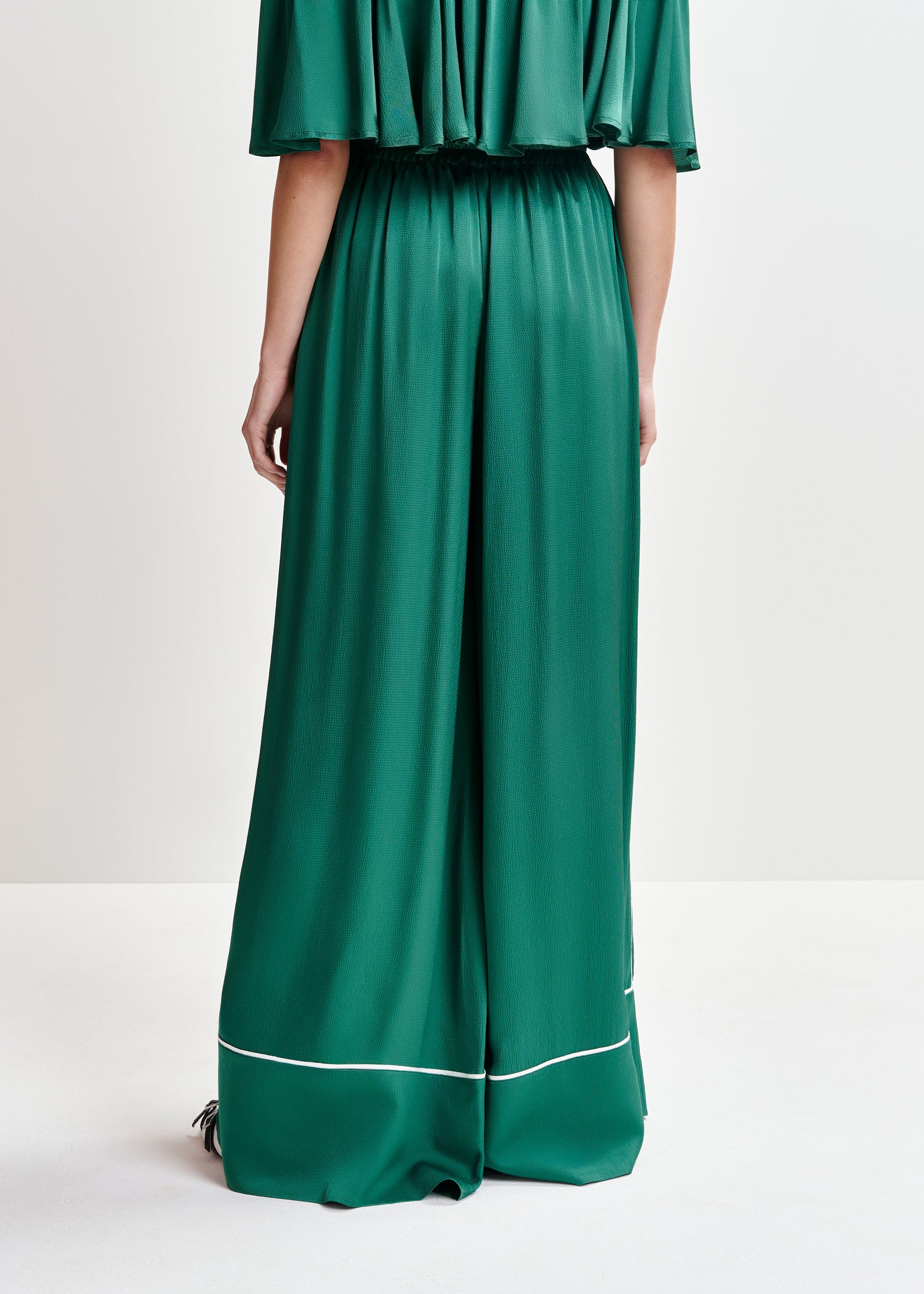 ESSENTIEL ANTWERP HONTGOMERY GREEN WOVEN PANTS 125
