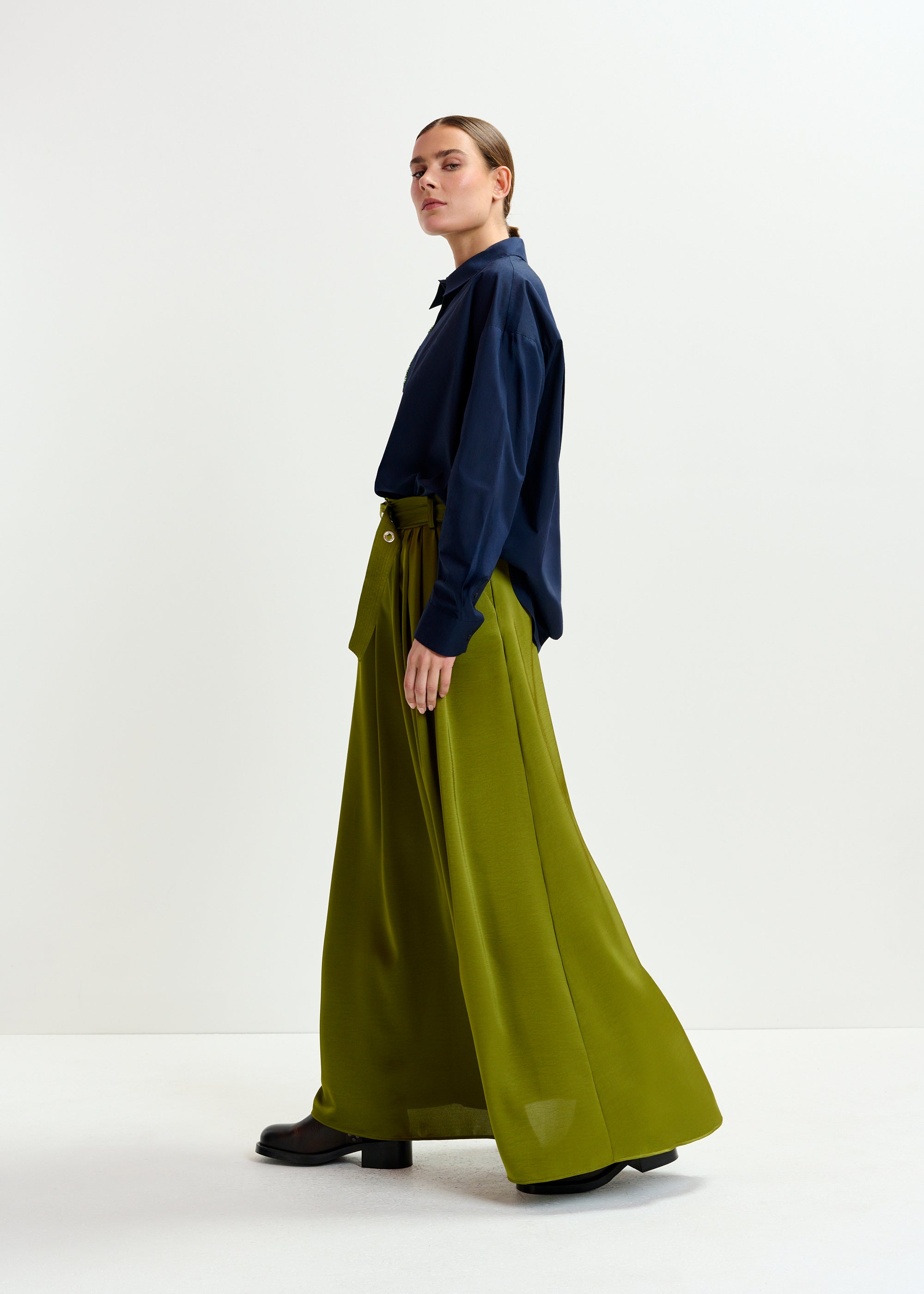 ESSENTIEL ANTWERP IBERIS GREEN SKIRT 225