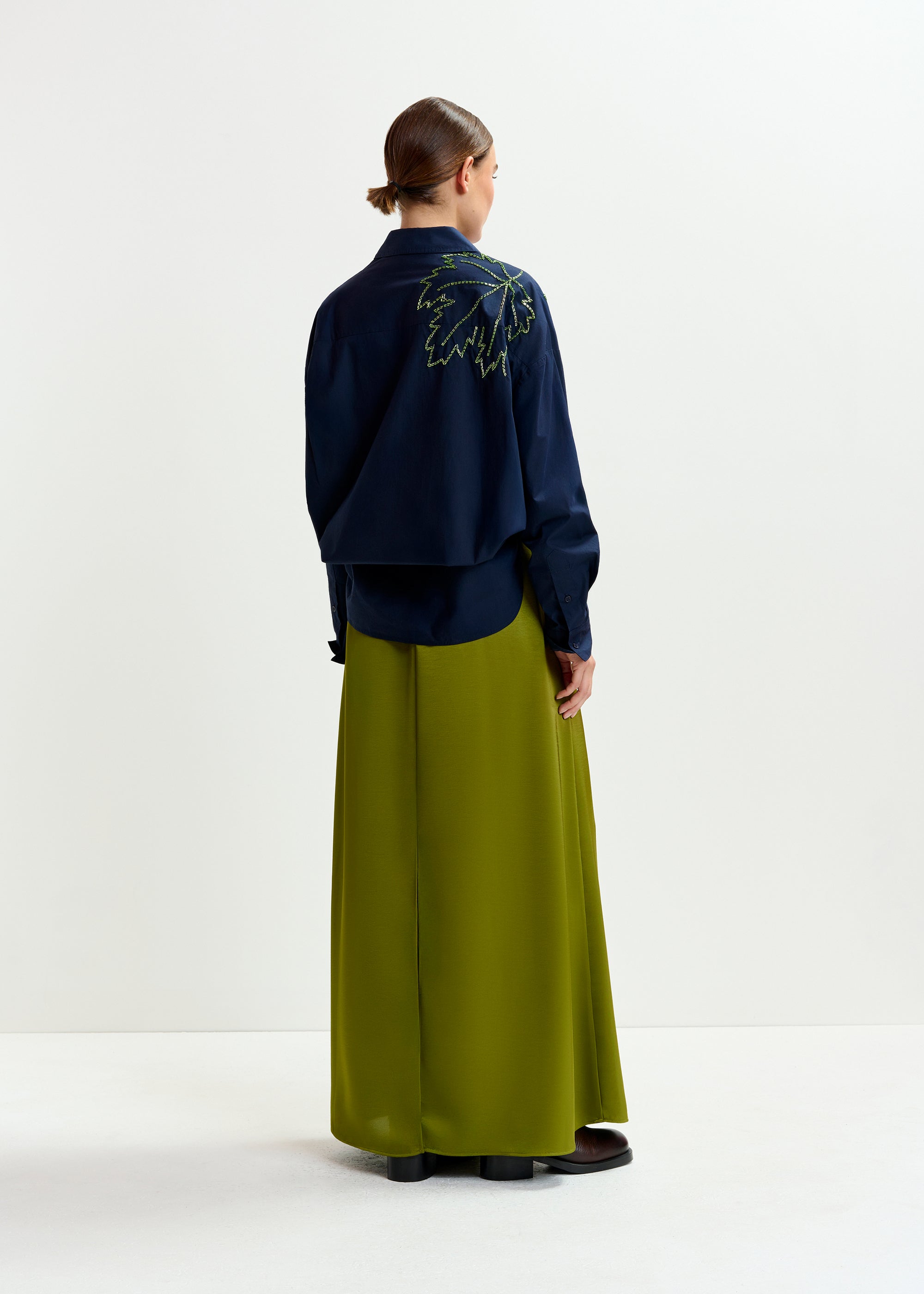 ESSENTIEL ANTWERP IBERIS GREEN SKIRT 225
