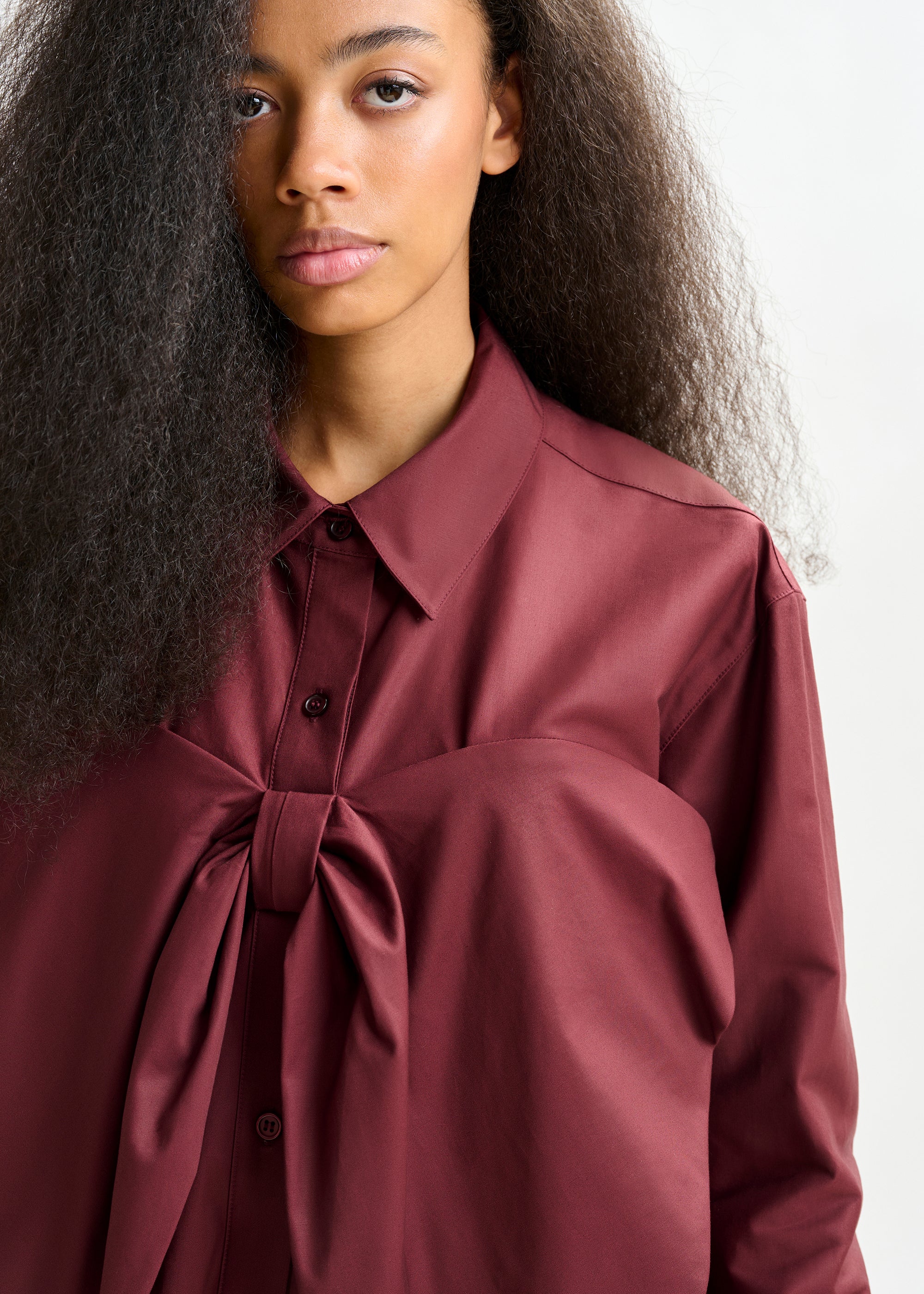 ESSENTIEL ANTWERP IBOW MAUVE SHIRT 225