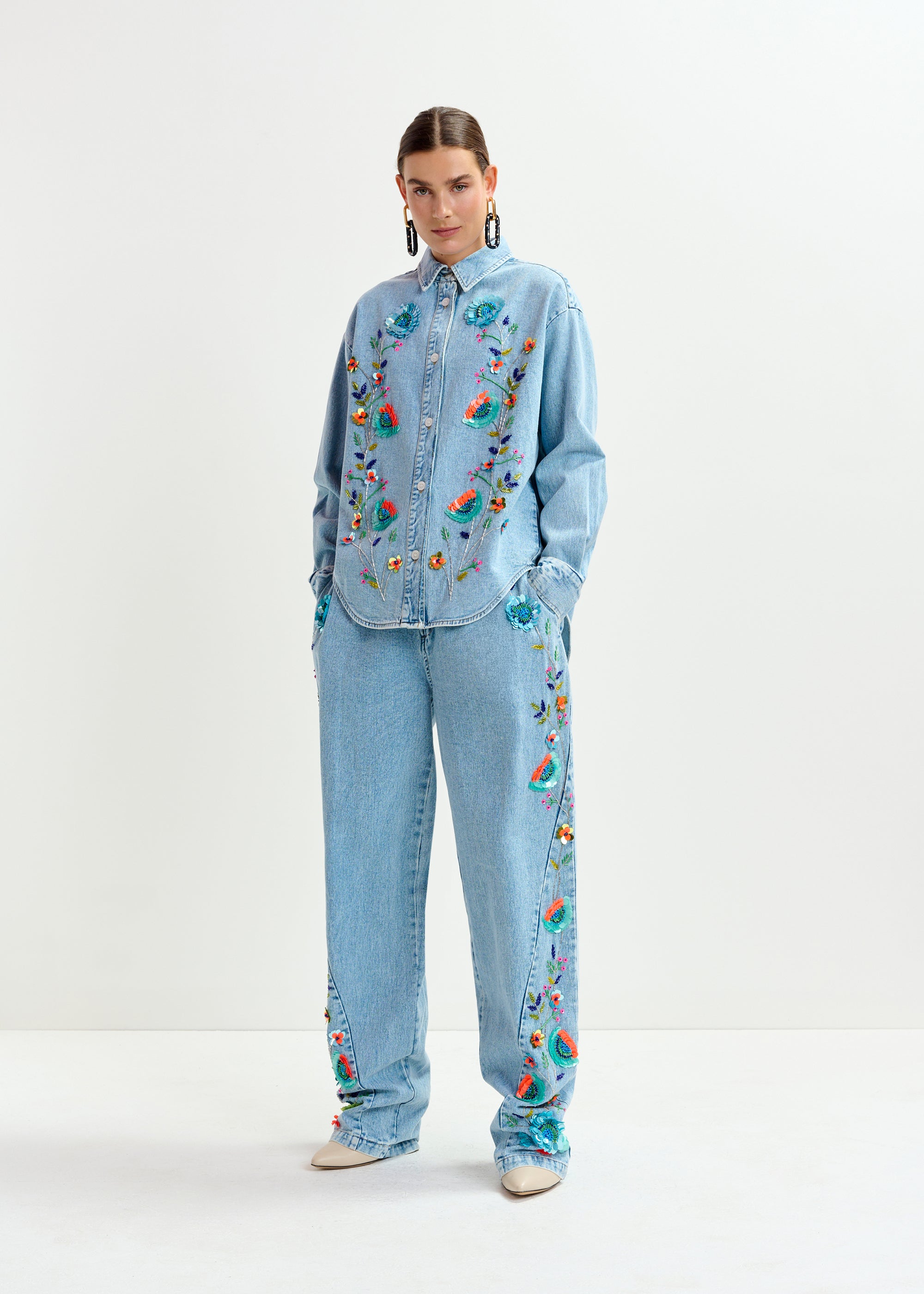 ESSENTIEL ANTWERP ICKSONVILLE DENIM SHIRT 225