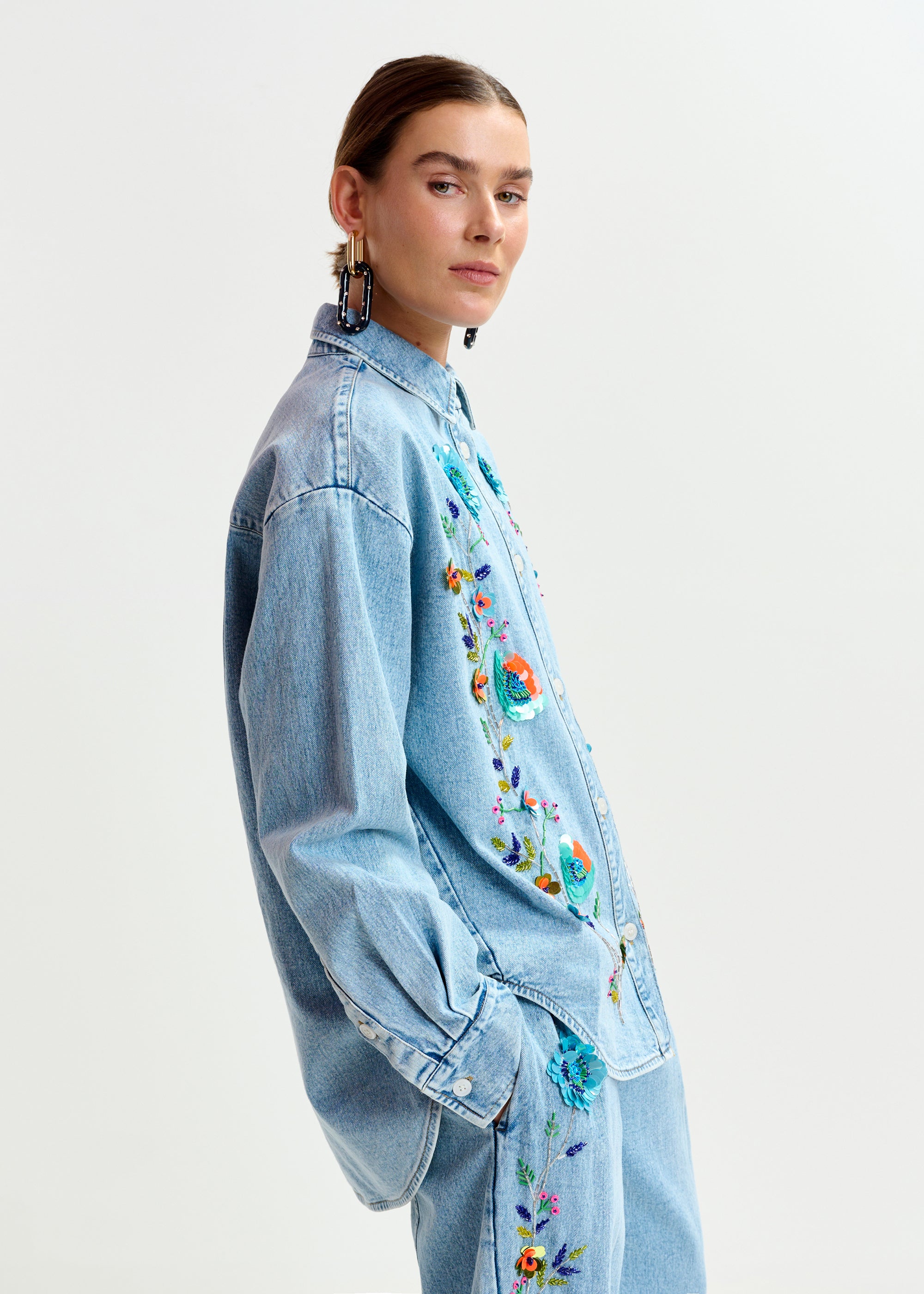 ESSENTIEL ANTWERP ICKSONVILLE DENIM SHIRT 225
