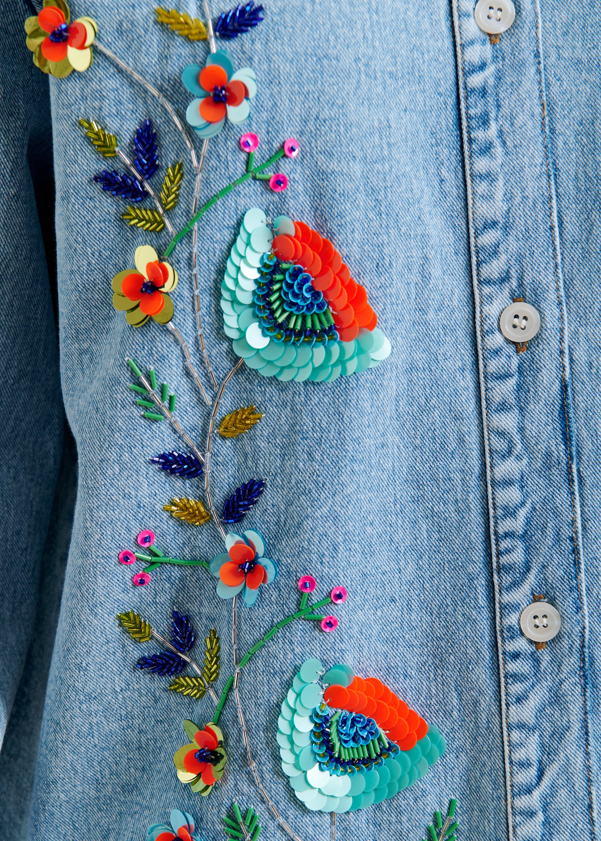 ESSENTIEL ANTWERP ICKSONVILLE DENIM SHIRT 225