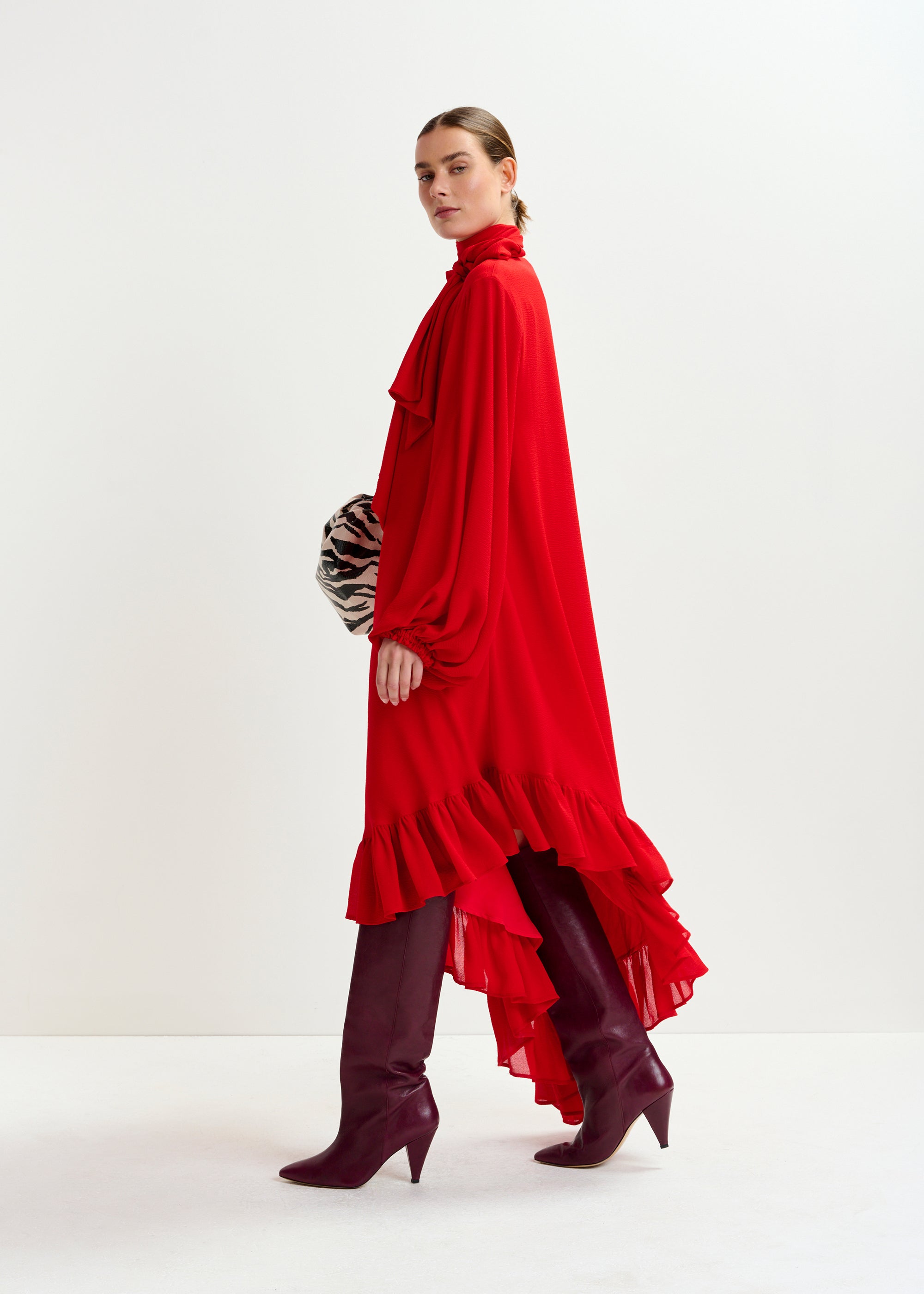 ESSENTIEL ANTWERP IFLOWER RED DRESS 225