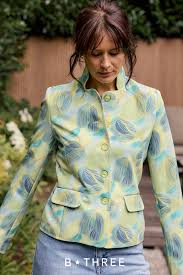 B-THREE GREEN SHORT JACKET JENNA 126
