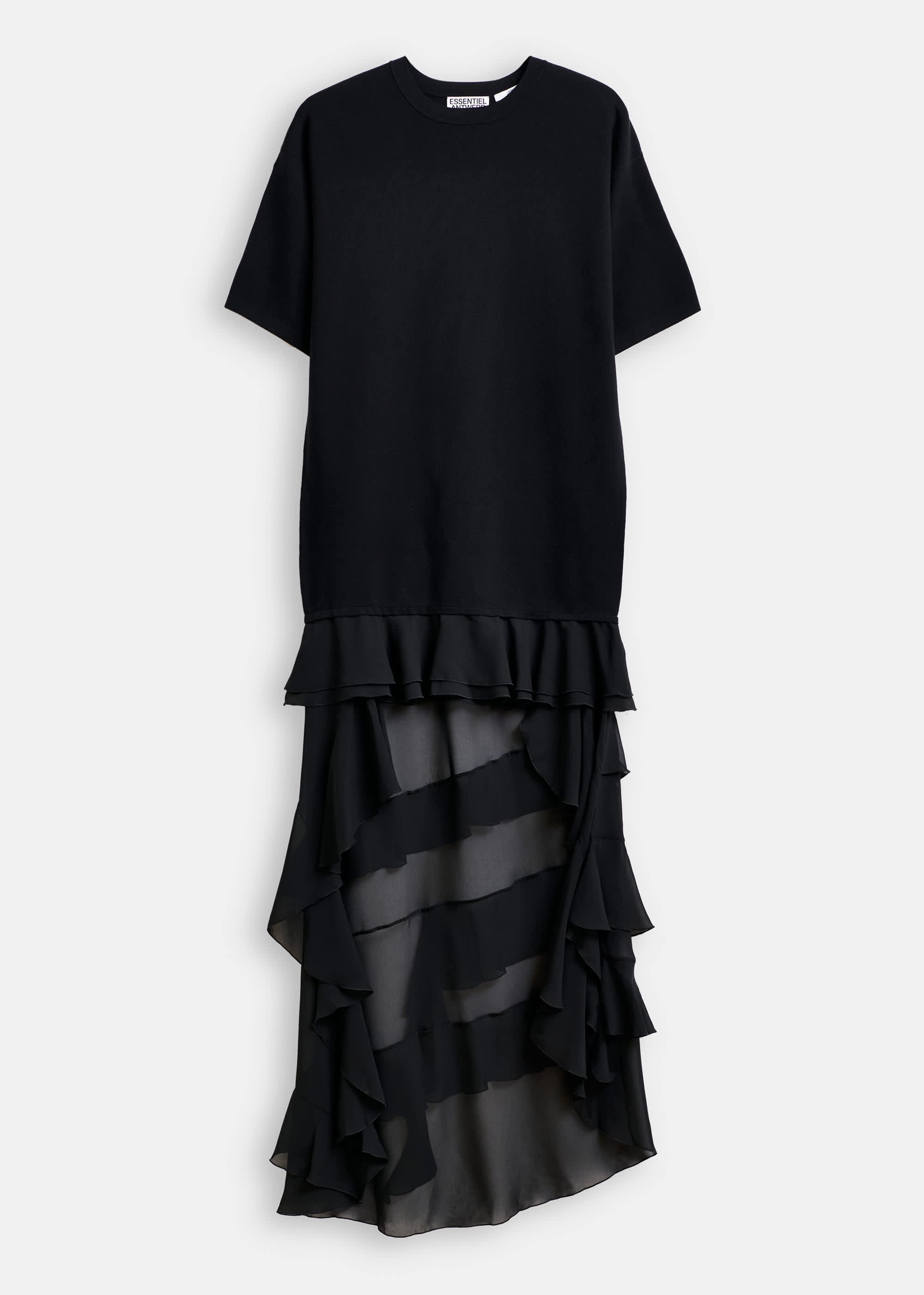 ESSENTIEL ANTWERP IMAILLE KNITTED BLACK DRESS 225