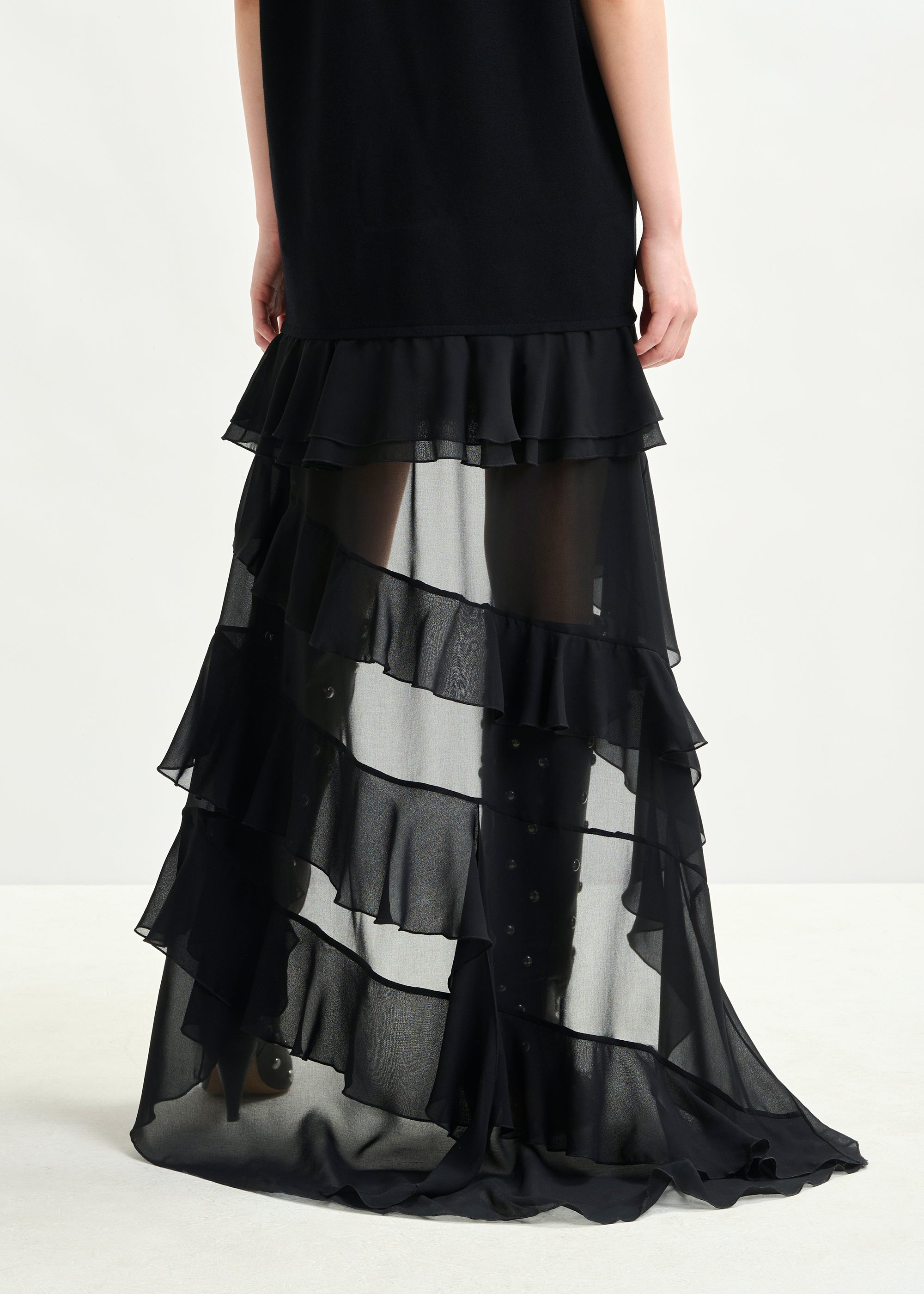 ESSENTIEL ANTWERP IMAILLE KNITTED BLACK DRESS 225