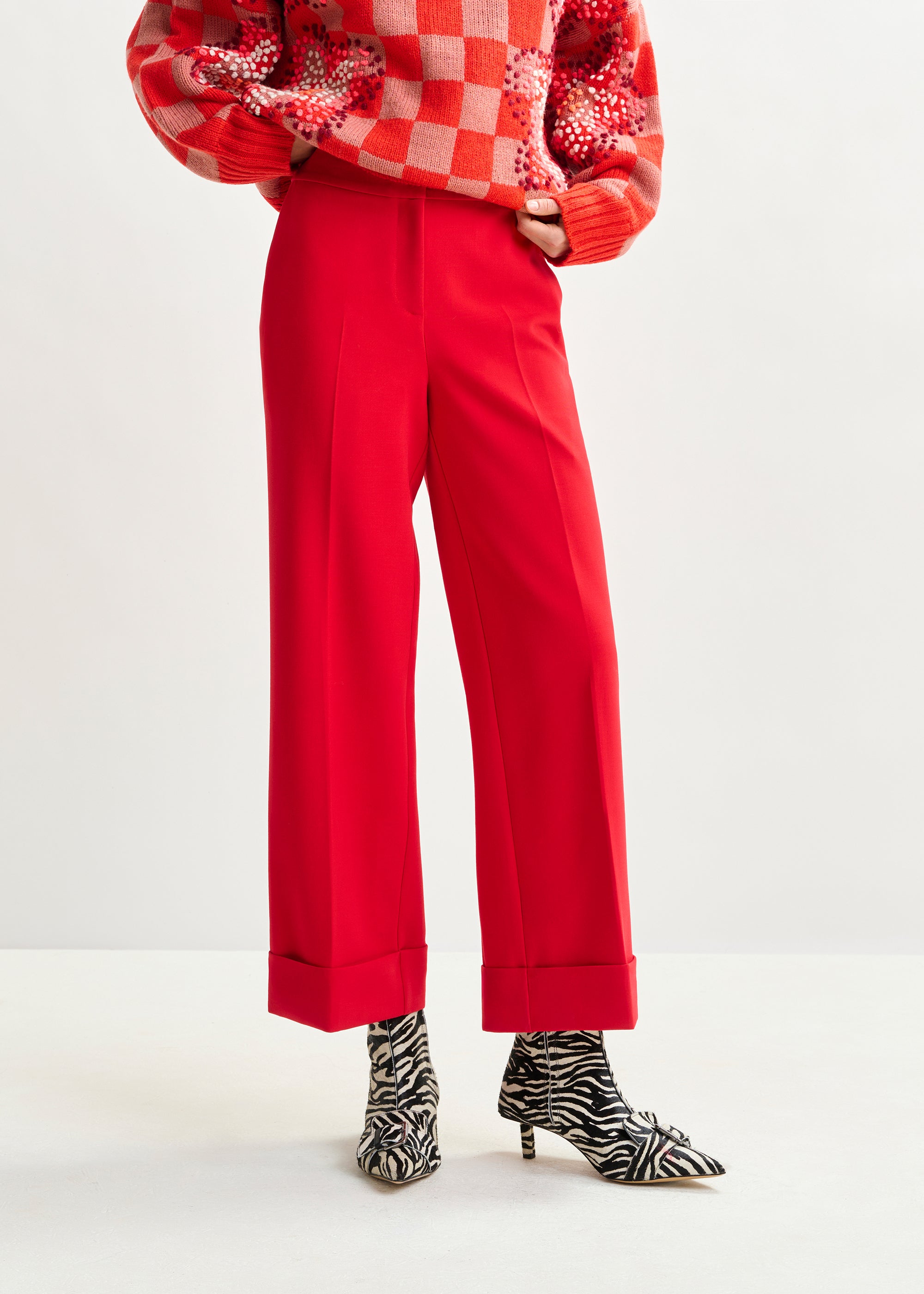 ESSENTIEL ANTWERP IMO RED PANTS 225