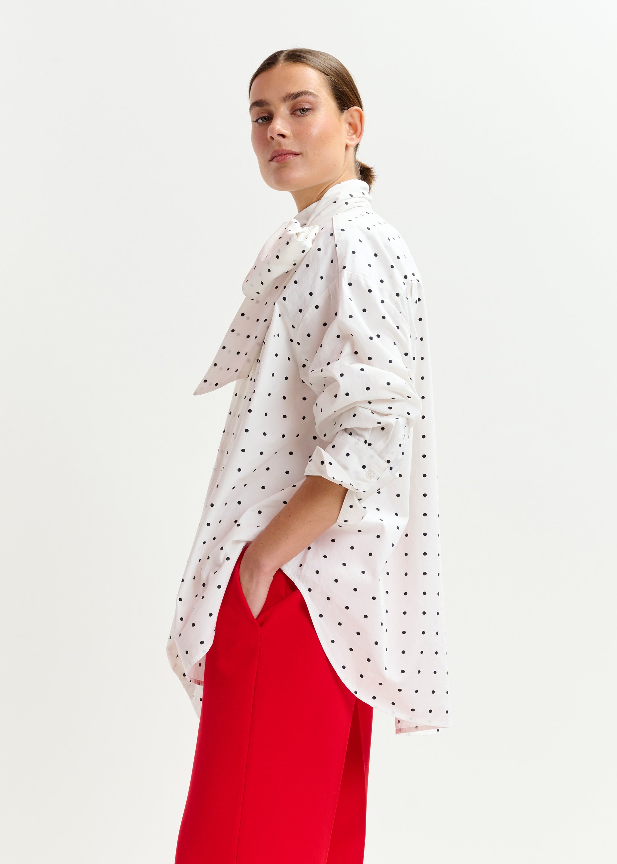 ESSENTIEL ANTWERP IMOVERIT OFF WHITE SHIRT 225