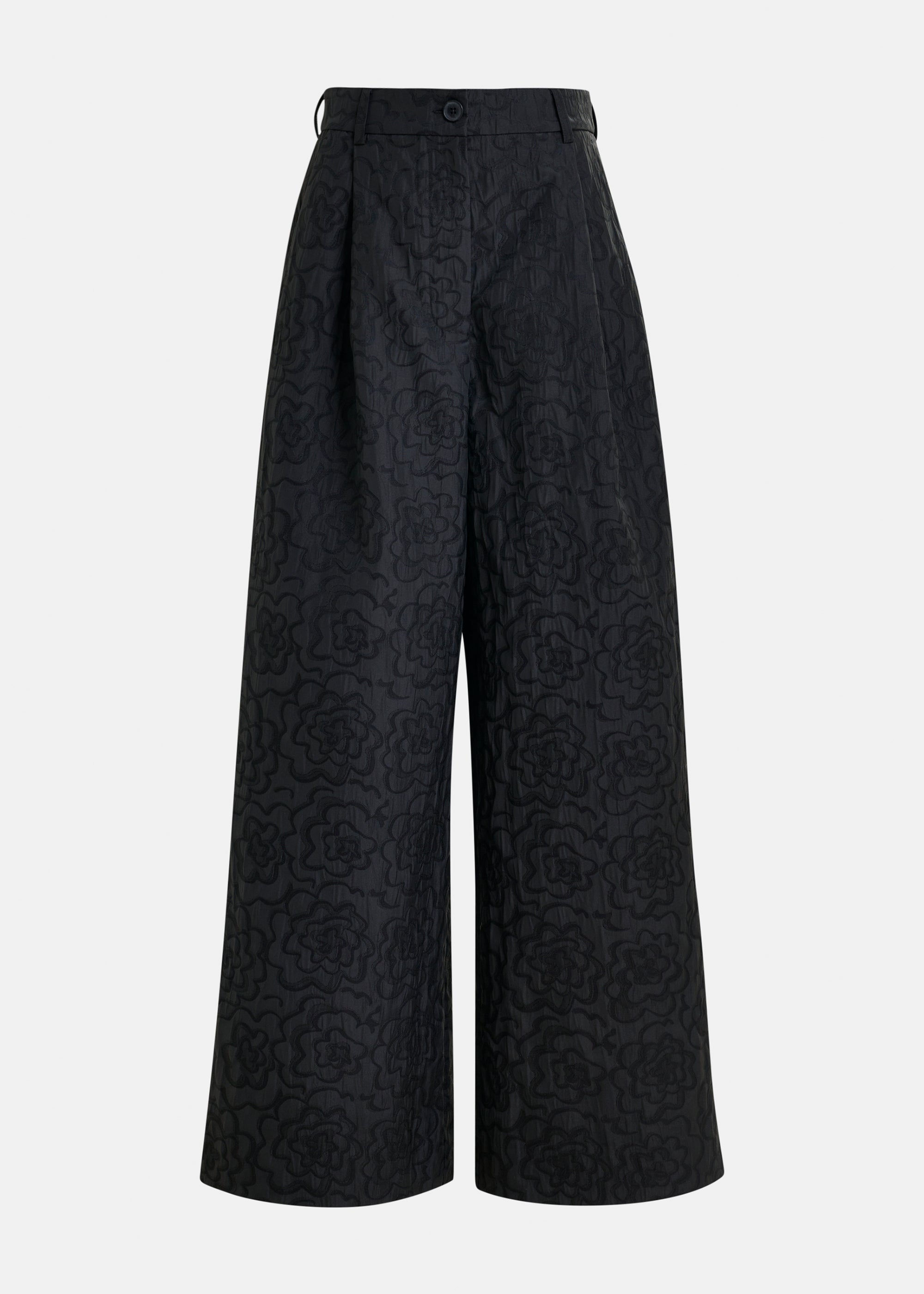 ESSENTIEL ANTWERP INSTORE WIDE LEG BLACK PANTS 225
