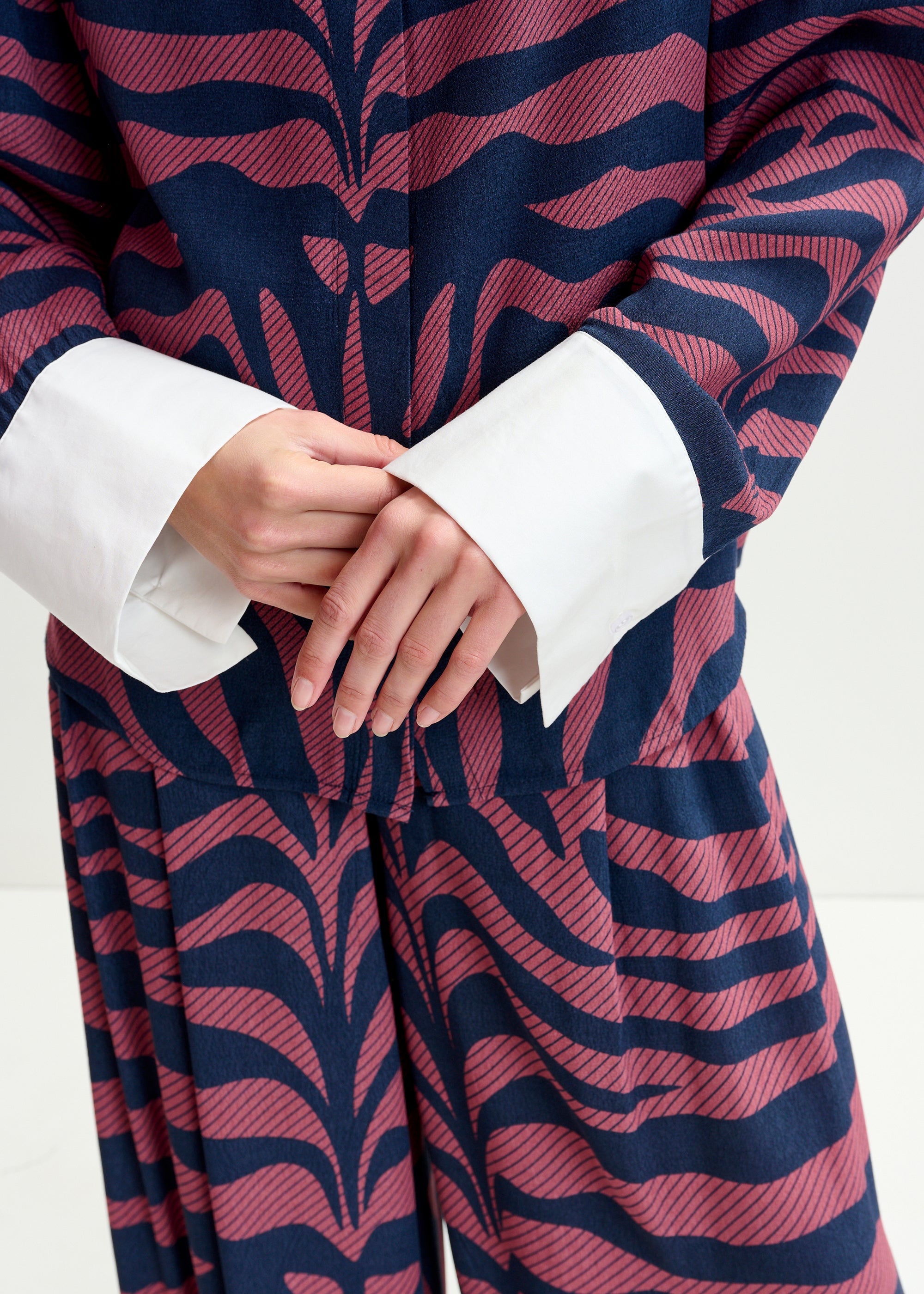ESSENTIEL ANTWERP ISHOW ZEBRA PRINT SHIRT 225