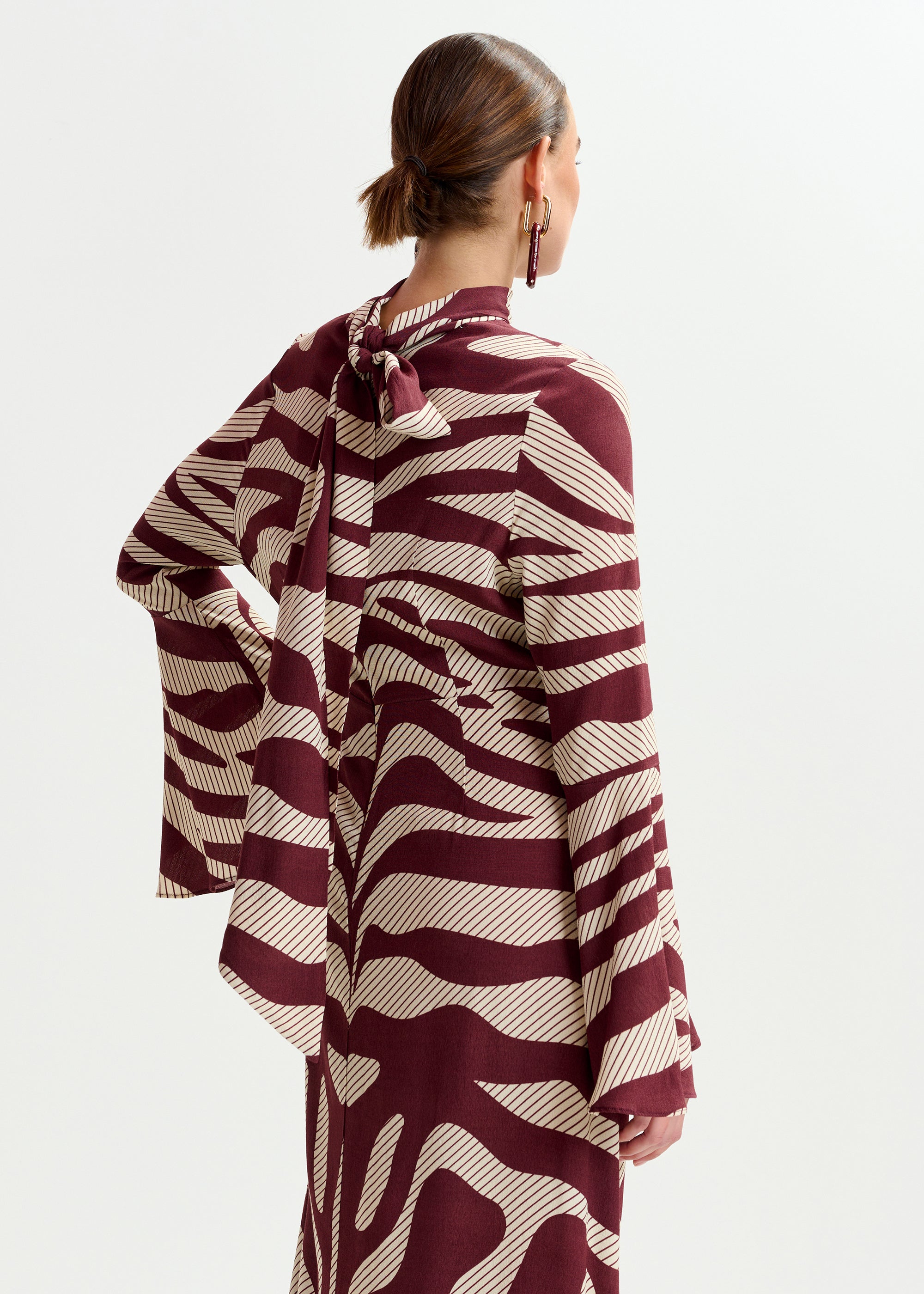 ESSENTIEL ANTWERP ISTRIPE PRINTED DRESS 225