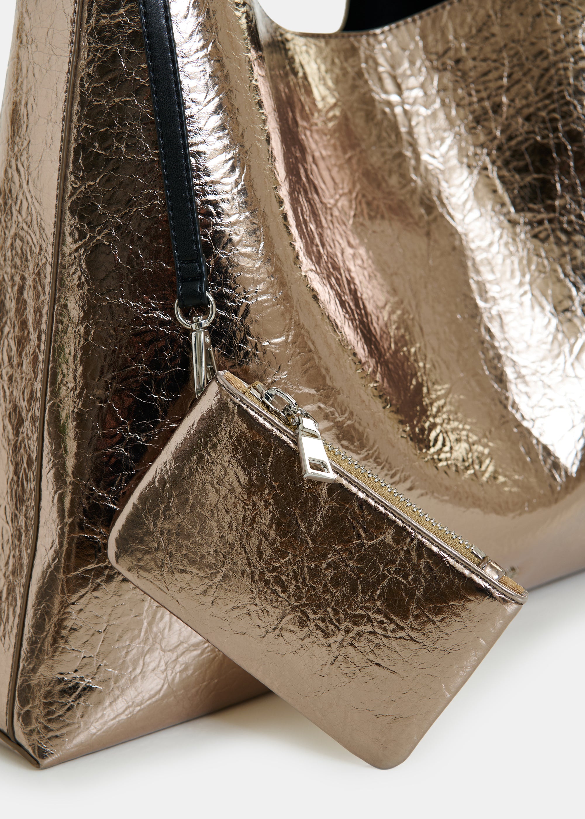 ESSENTIEL ANTWERP JATALIA SHOPPER BAG METALLIC 126