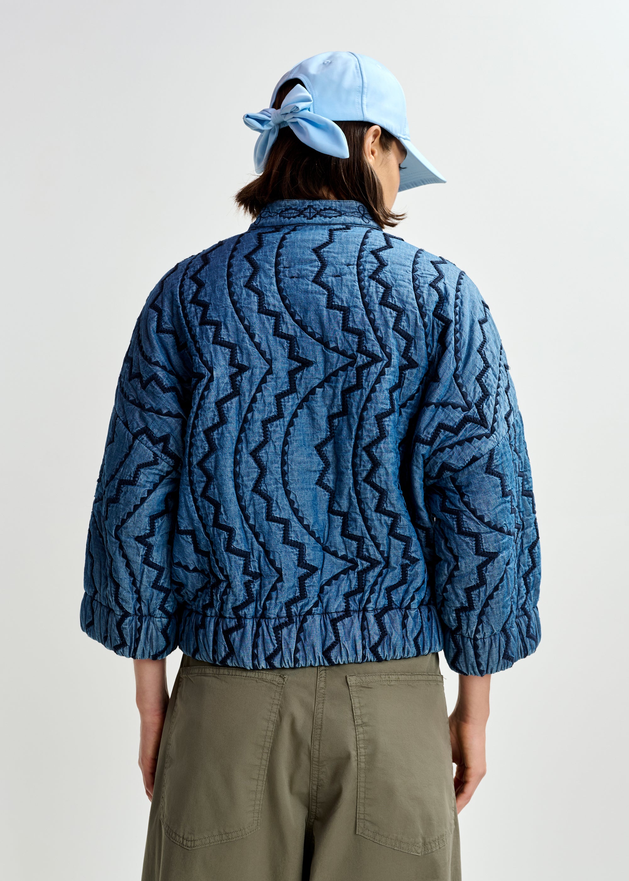 ESSENTIEL ANTWERP JATROPHA QUILTED DENIM JACKET DENIM 126