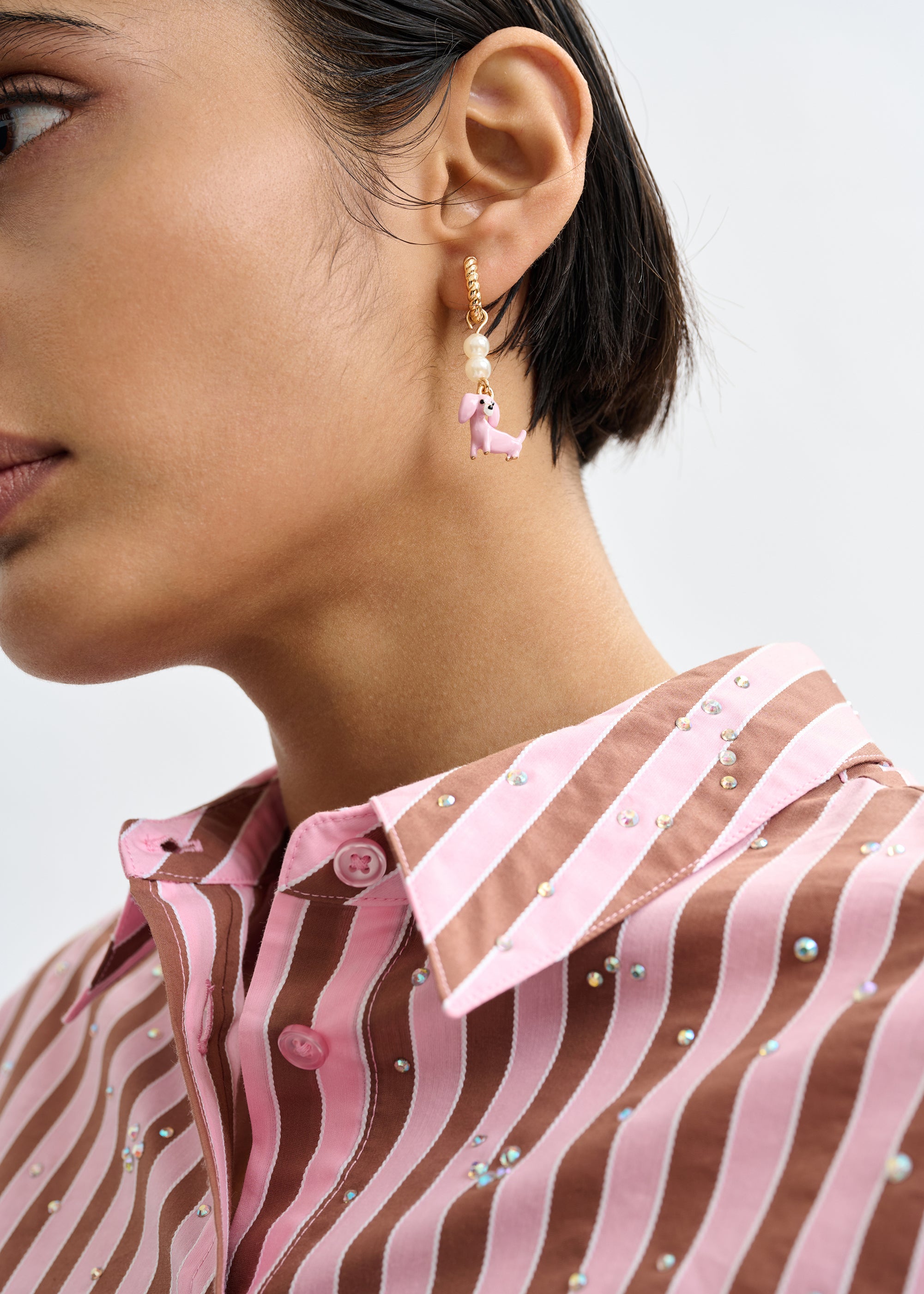 ESSENTIEL ANTWERP JEROD EARRINGS WITH CHARMS MULTI 126