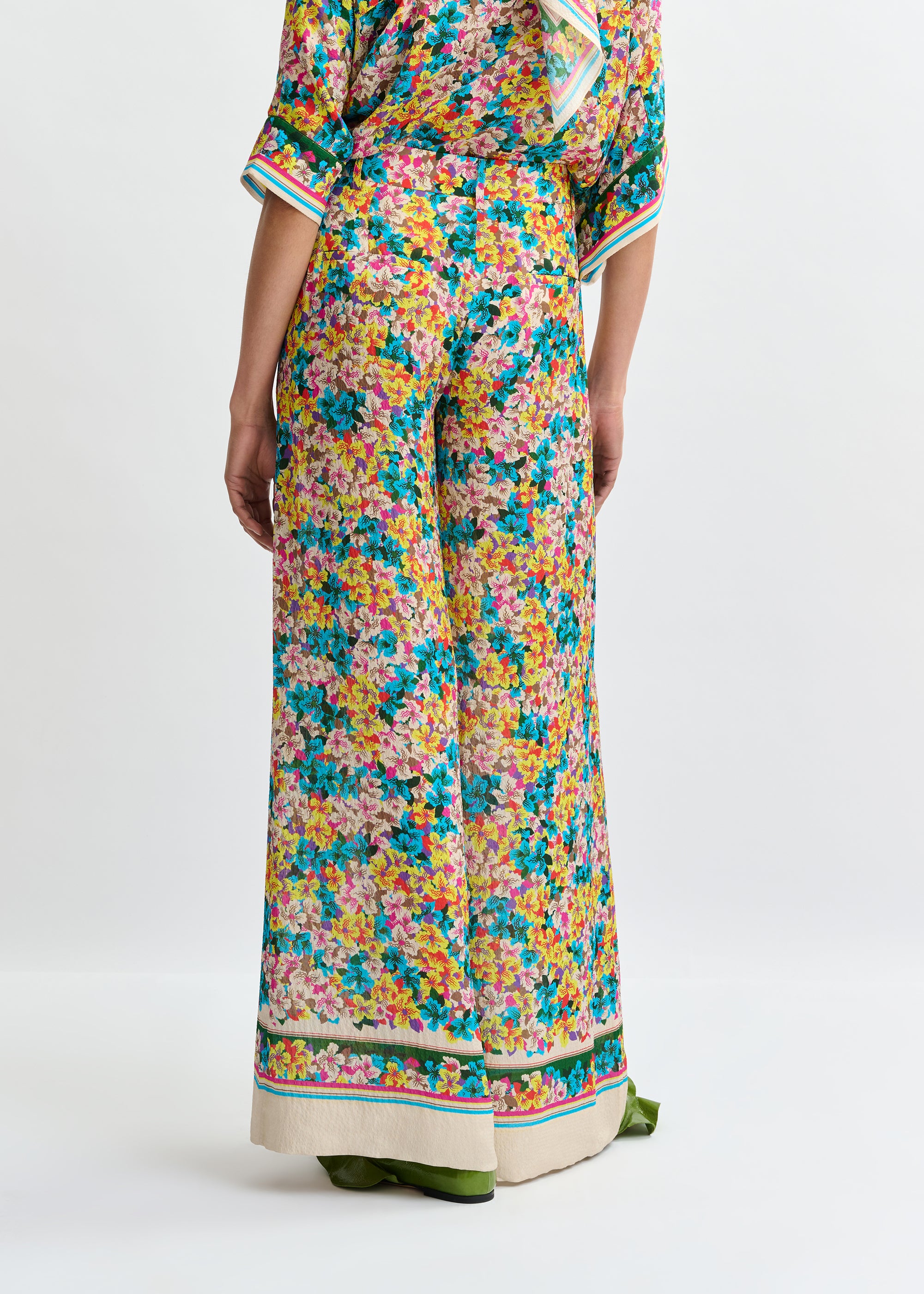 ESSENTIEL ANTWERP JOEK WIDE LEG PANTS LEMON 126