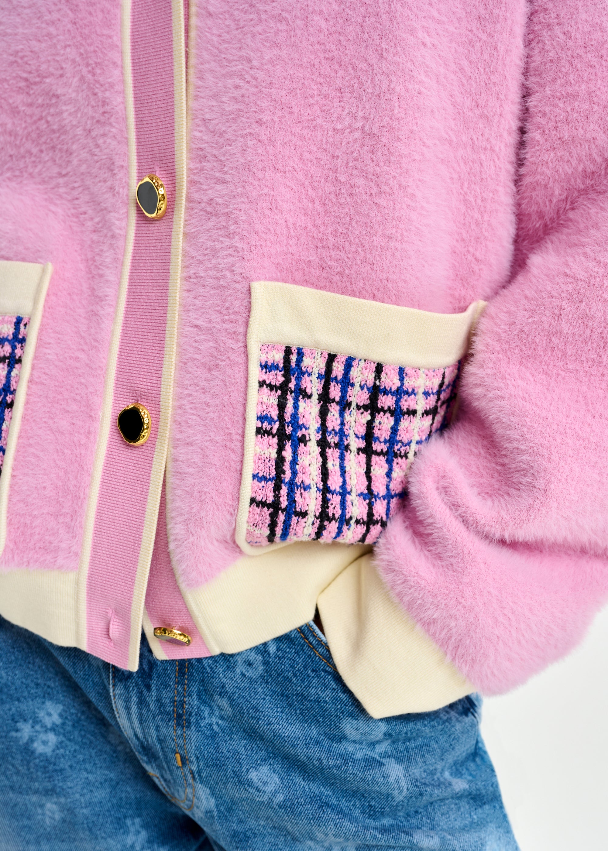 ESSENTIEL ANTWERP JOILU KNITTED JACKET PINK 126