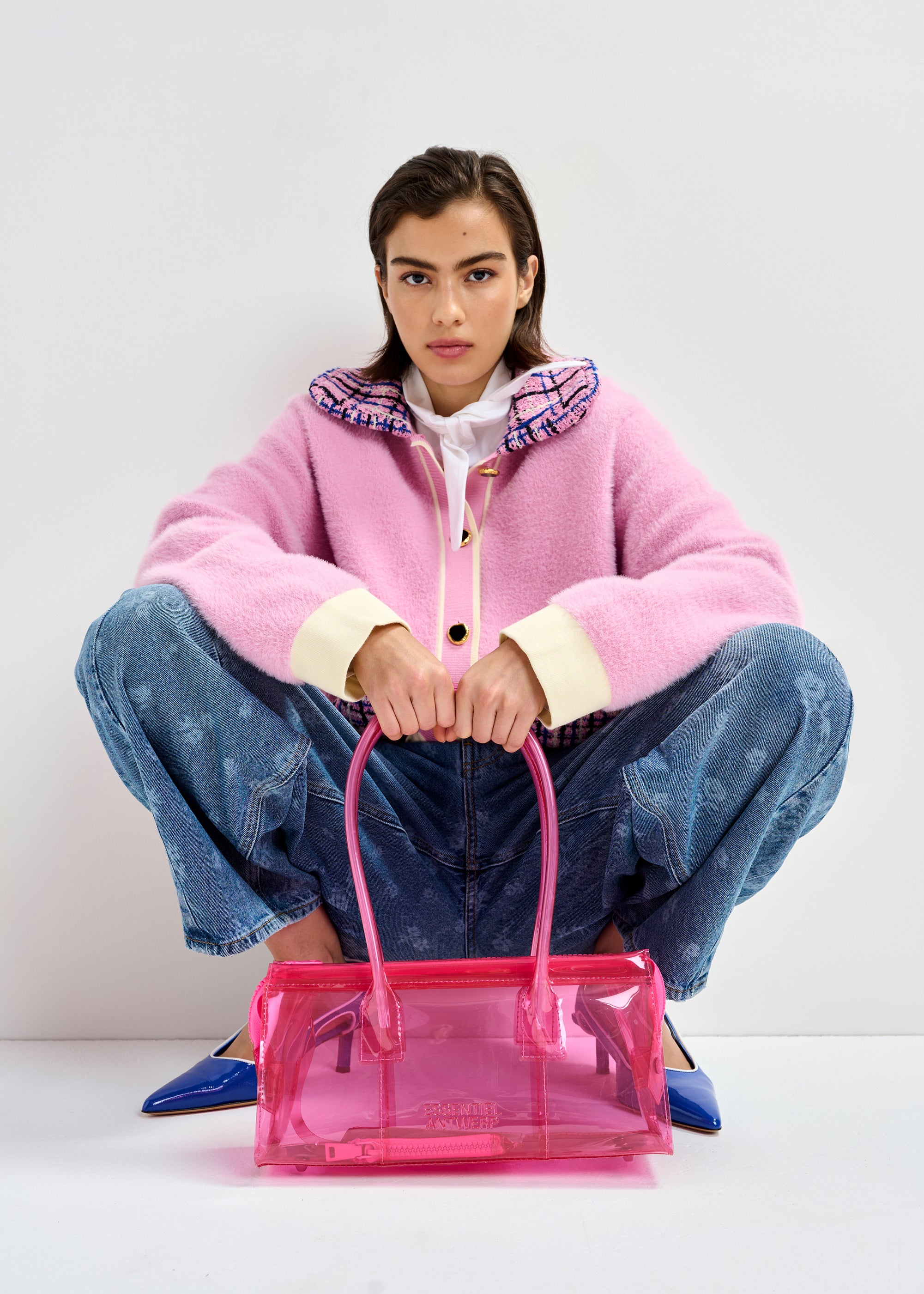 ESSENTIEL ANTWERP JOILU KNITTED JACKET PINK 126