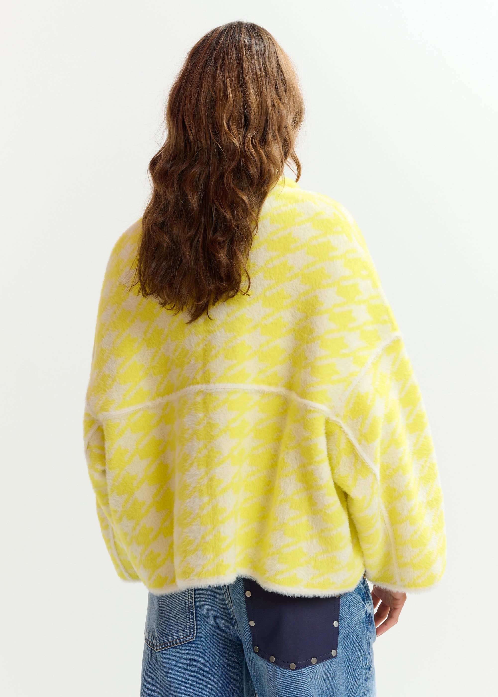 ESSENTIEL ANTWERP JOKING KNIT JACKET YELLOW 126