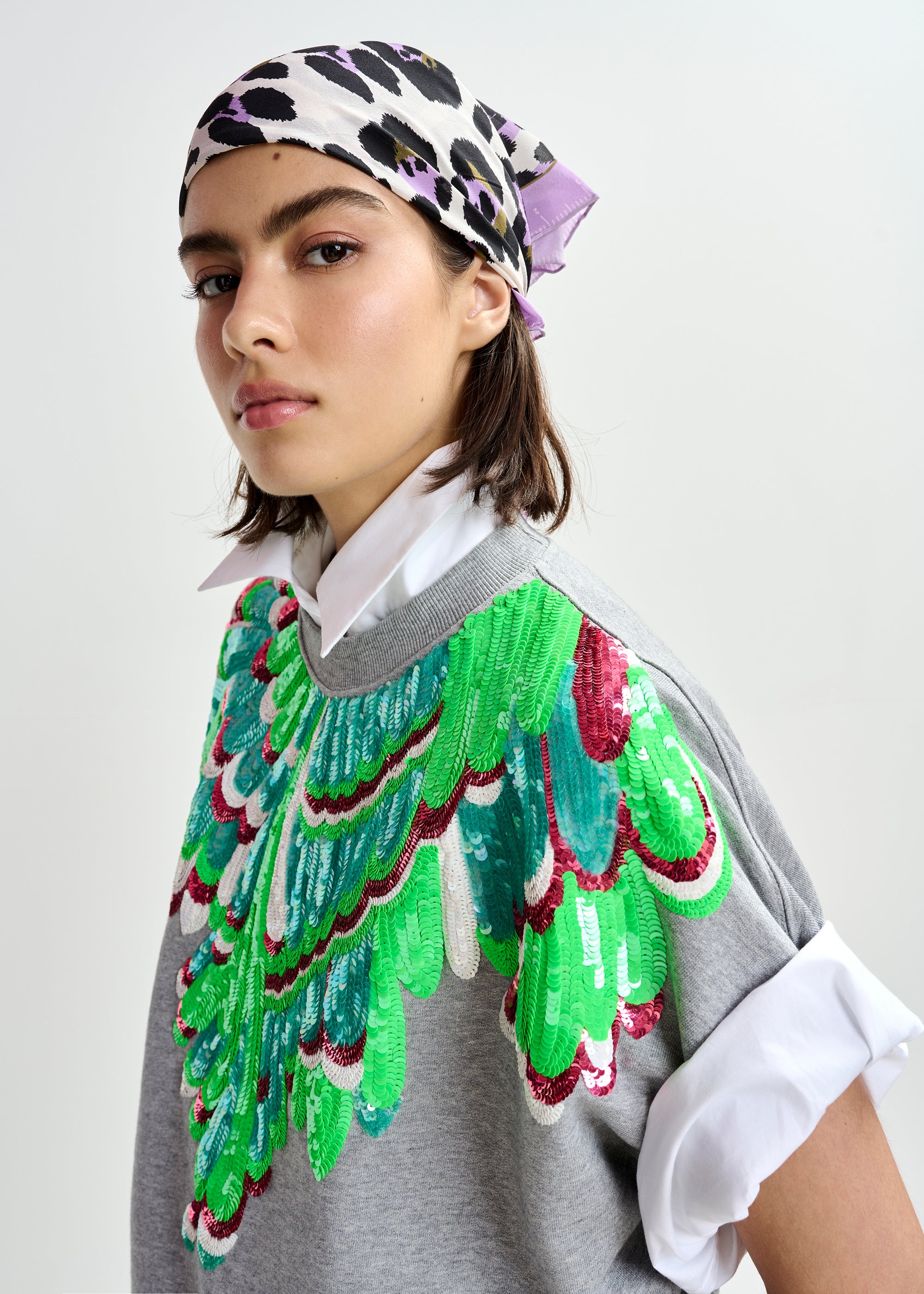 ESSENTIEL ANTWERP JOLIES EMBROIDERED SWEATSHIRT MULTI 126