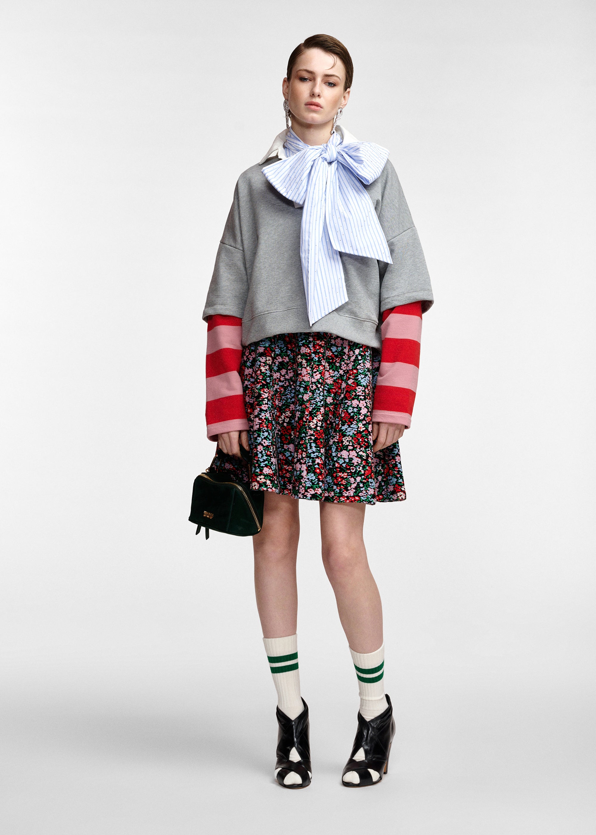ESSENTIEL ANTWERP RED KANTELOU POLO SWEATSHIRT 226