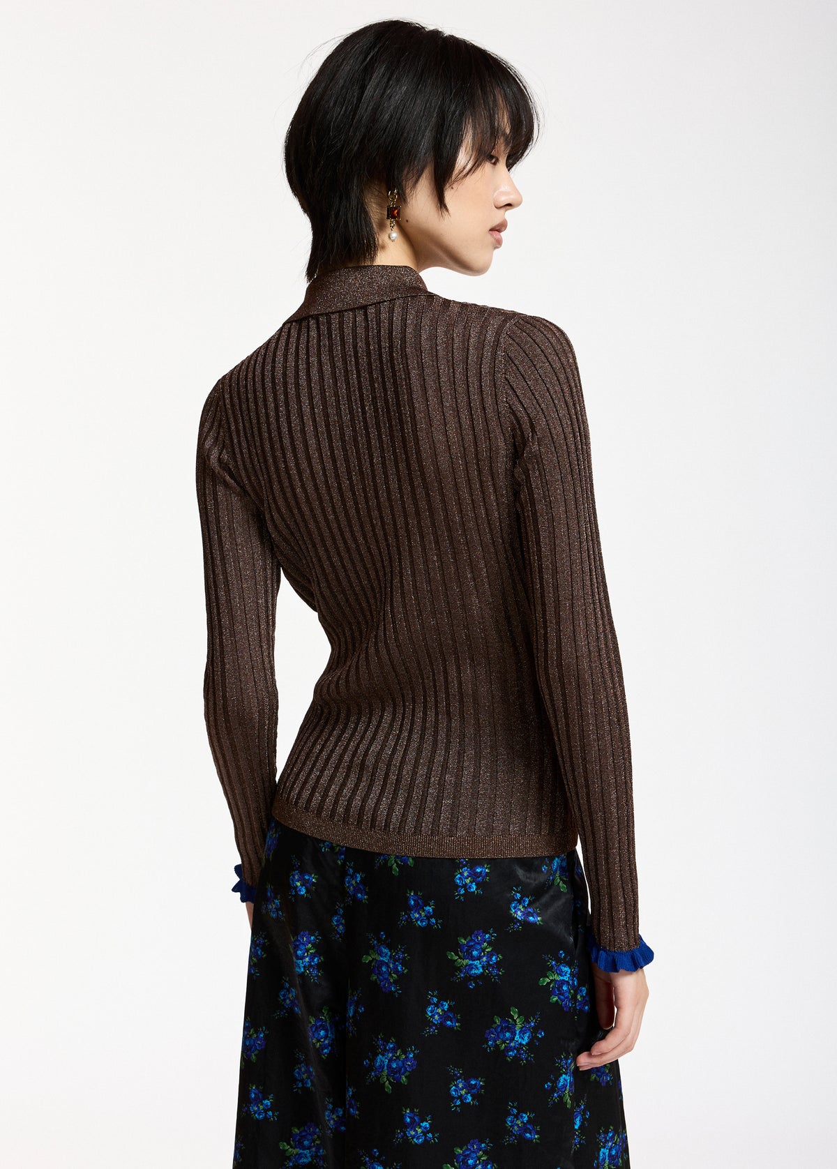 ESSENTIEL ANTWERP WINE KARAN FITTED POLO 226