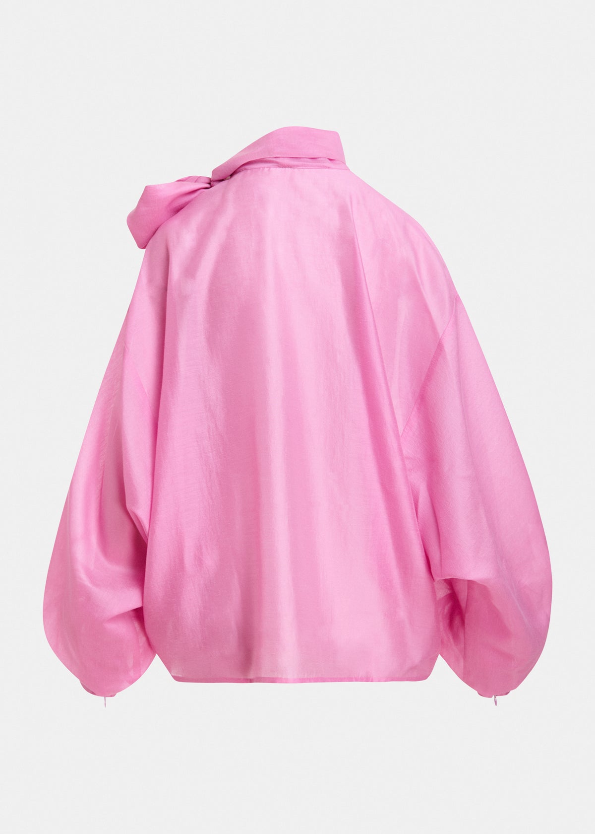 ESSENTIEL ANTWERP PINK KARISMATIC PUSSY BOW TIE TOP 226