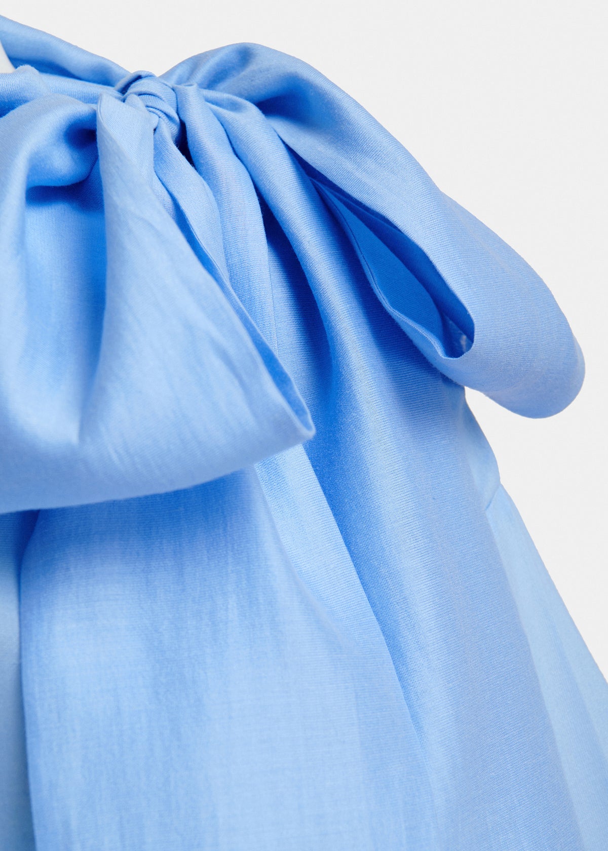 ESSENTIEL ANTWERP BLUE KARISMATIC PUSSY BOW TIE TOP 226