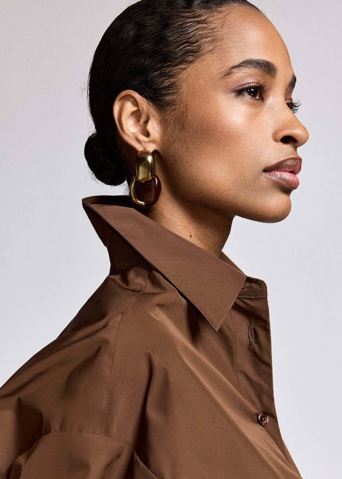essentiel antwerp wine karrie chain earrings